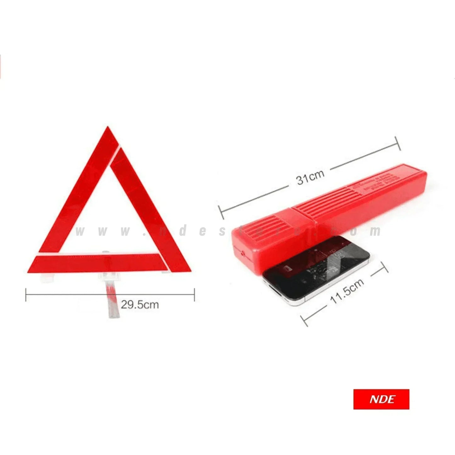 SAFETY WARNING SIGN TRIANGLE REFLECTIVE - ndestore.com