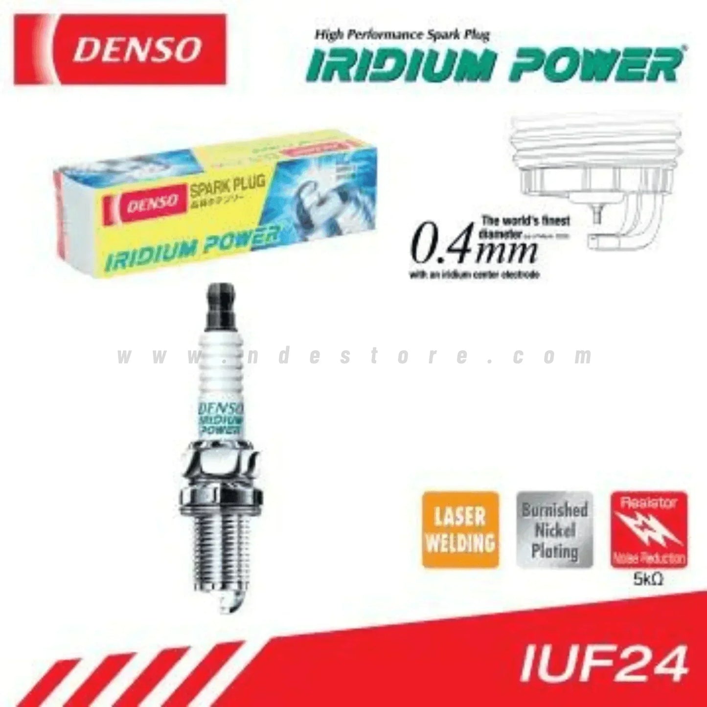 SPARK PLUG DENSO IRIDIUM POWER FOR HONDA CD70 - ndestore.com