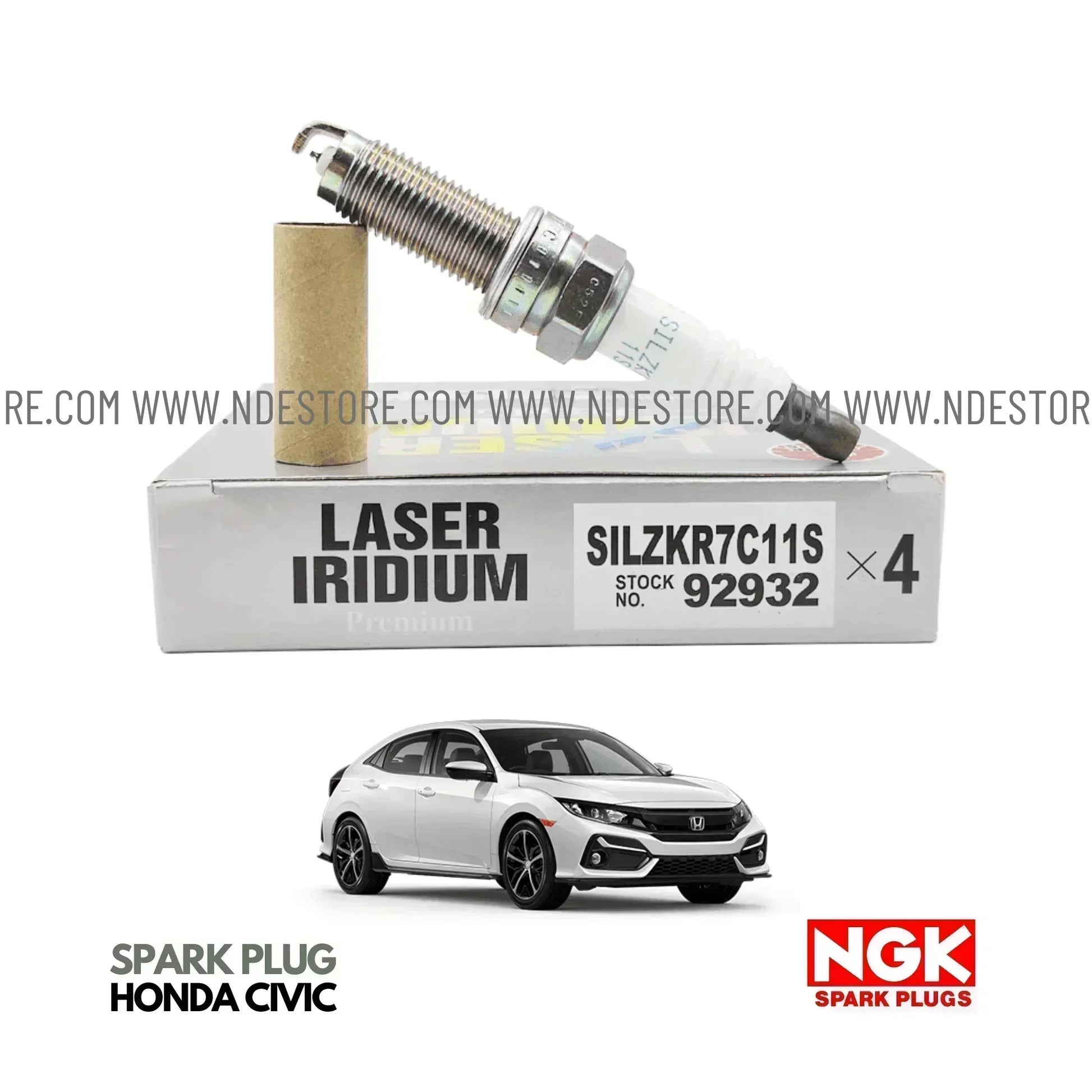 SPARK PLUG NGK LASER IRIDIUM FOR HONDA CIVIC 1.8 (2017-2021) - ndestore.com