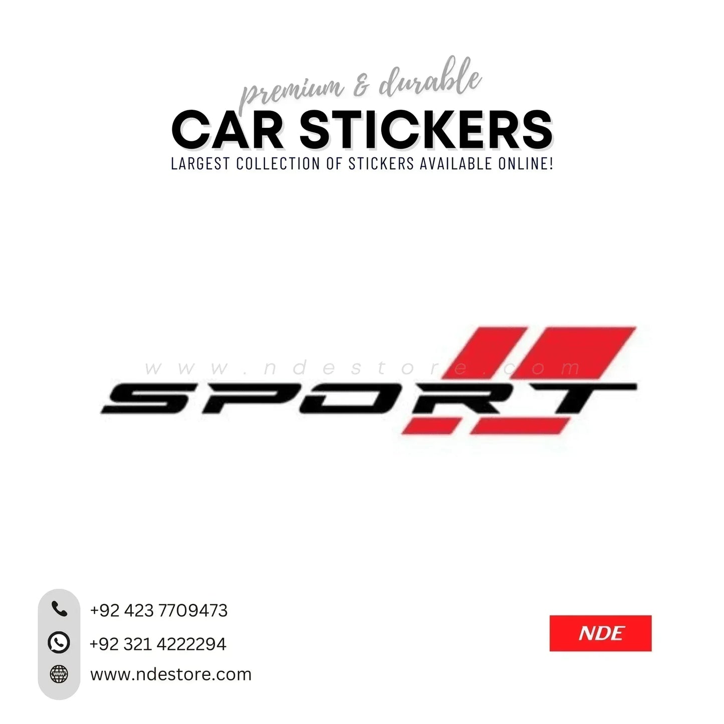STICKER SPORT RED (SKU:14141) - ndestore.com