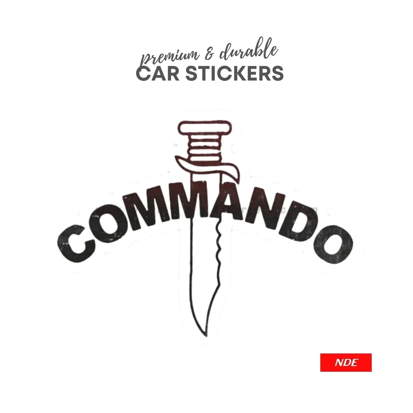 STICKER, COMMANDO (SKU: 44534) - ndestore.com