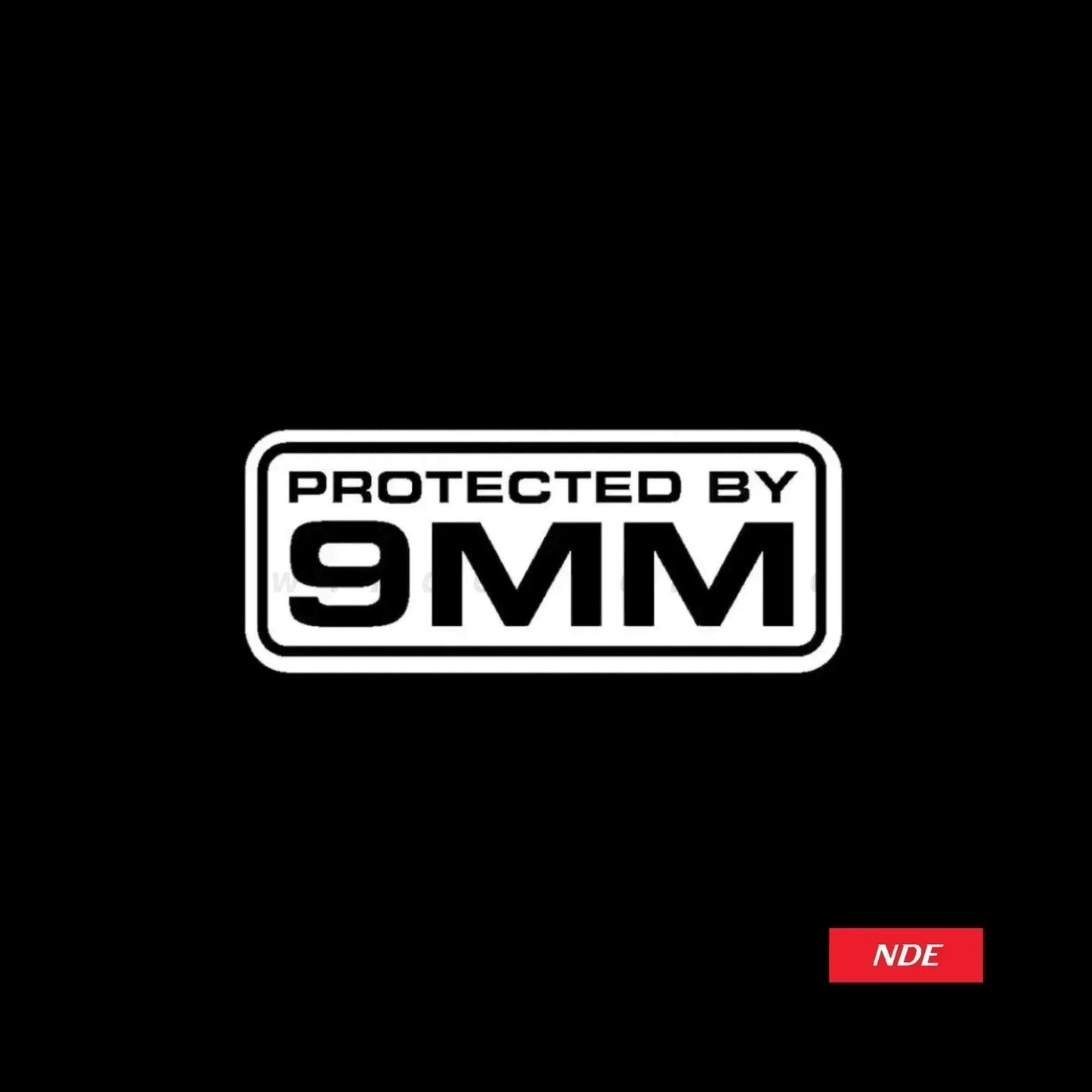 STICKER PROTECTED BY 9MM - ndestore.com