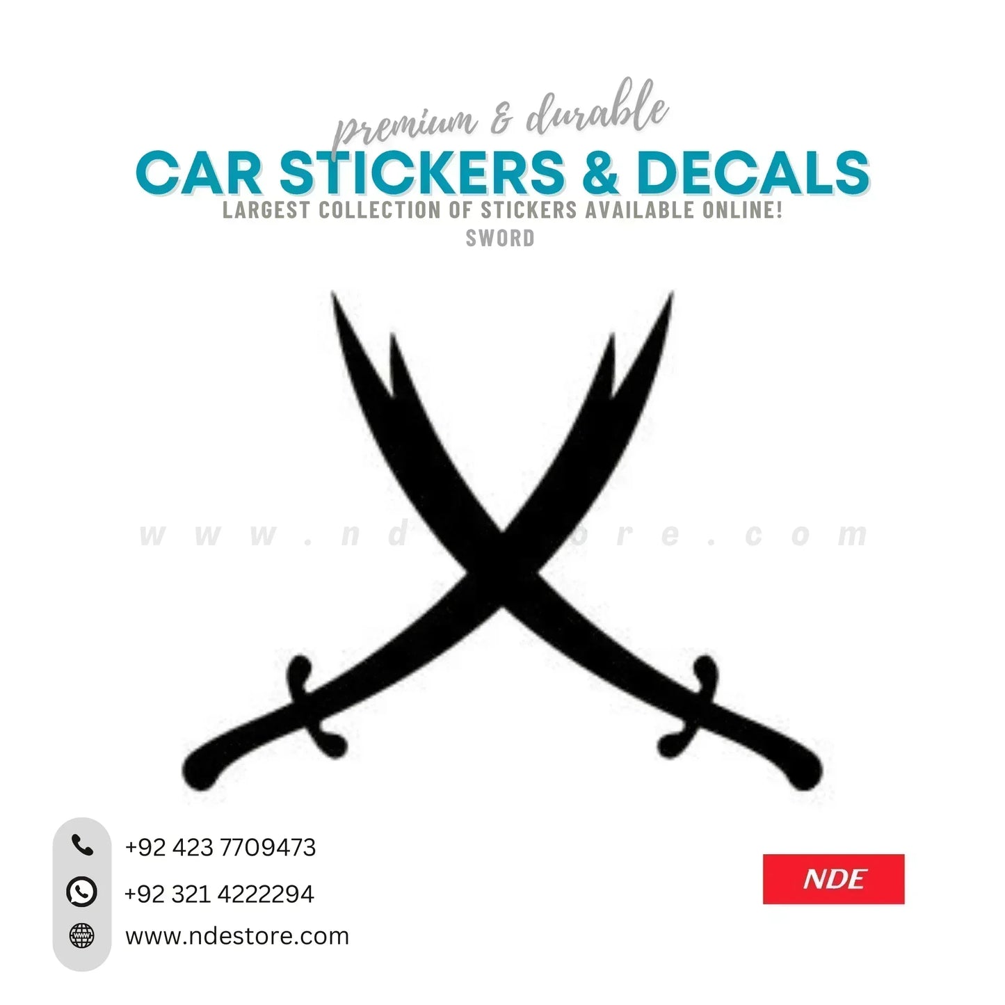 STICKER ZULFIQAR SWORD - ndestore.com
