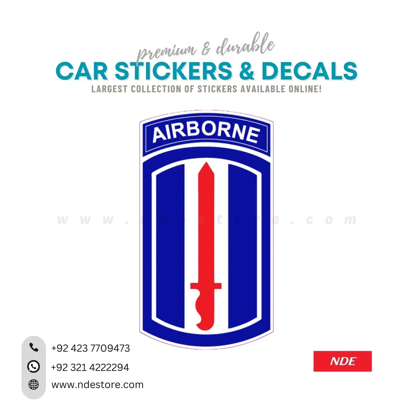 STICKER AIRBORNE - ndestore.com