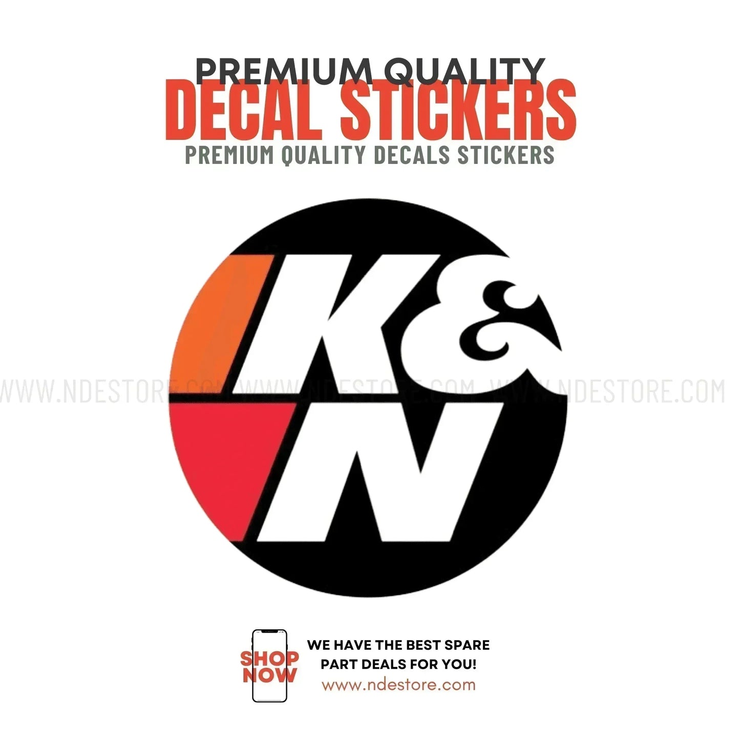 STICKER K&N - ndestore.com