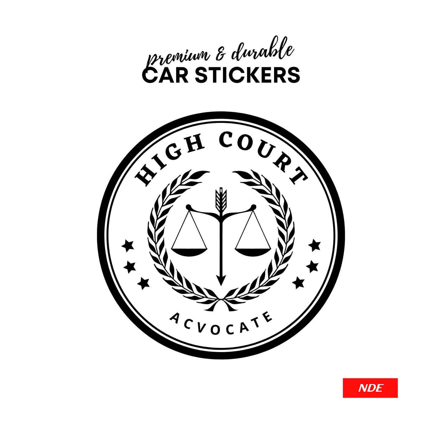 STICKER, ADVOCATE HIGH COURT 44955 - ndestore.com