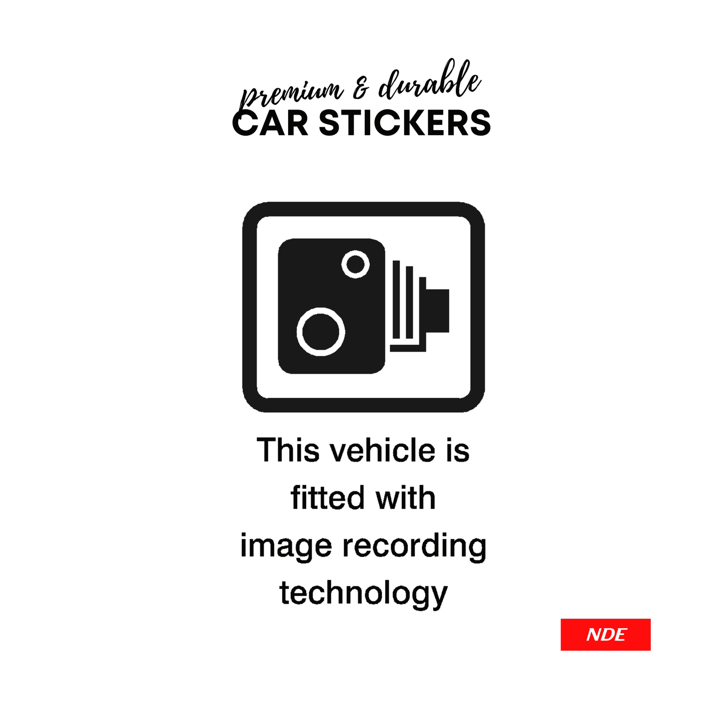 STICKER, IMAGE RECORDING SKU:99661 - ndestore.com