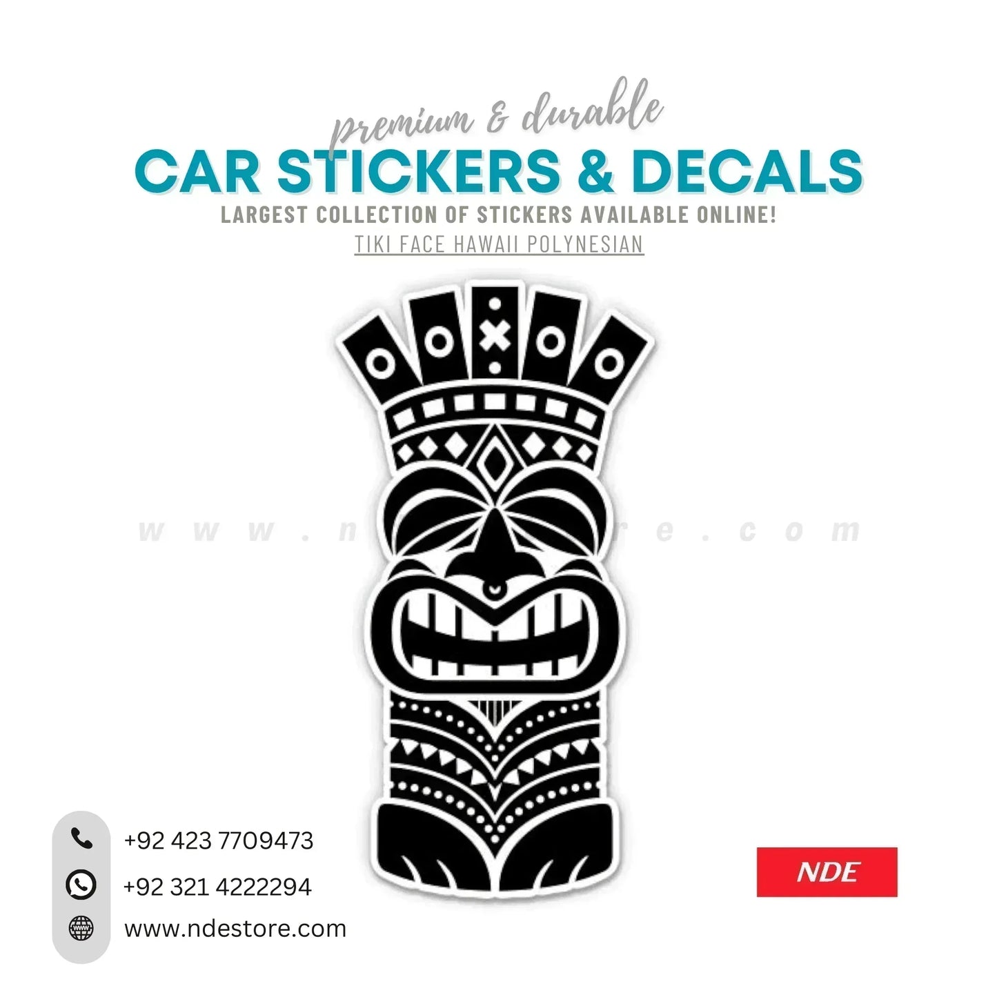 STICKER POLYNESIAN TIKI - ndestore.com
