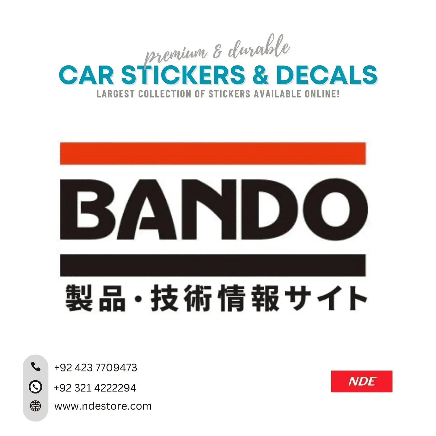 STICKER BANDO JAPAN - ndestore.com