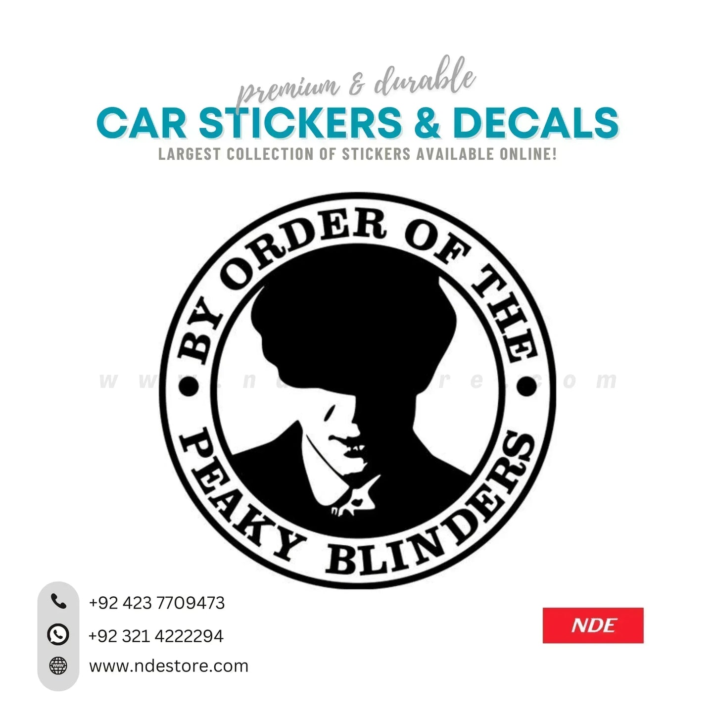 STICKER BY ORDER OF THE PEAKY BLINDERS - ndestore.com