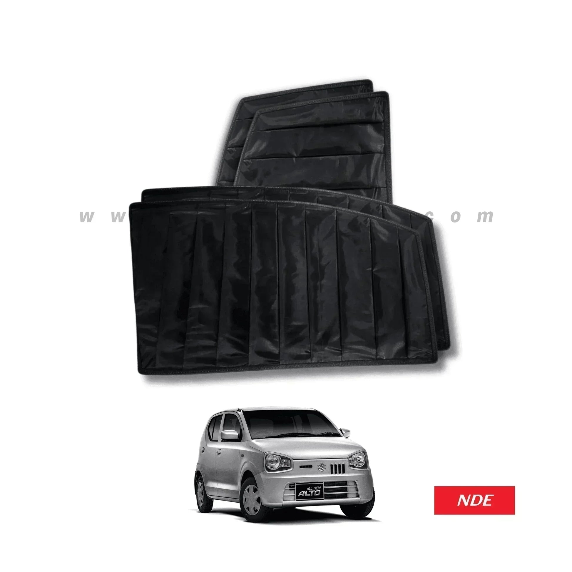 SUN SHADE BLACK WRINKLE FOR SUZUKI ALTO (2018-2025) - ndestore.com