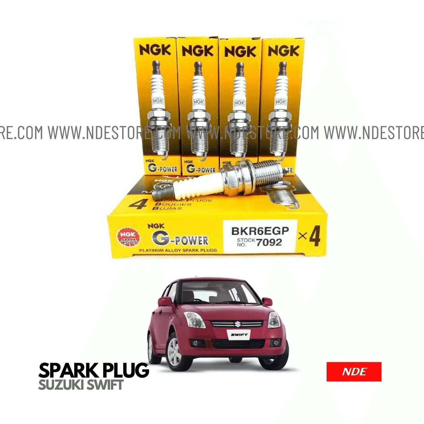 SPARK PLUG NGK G POWER FOR SUZUKI SWIFT (2008-2018) - ndestore.com
