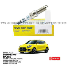 SPARK PLUG FOR SUZUKI SWIFT SPORTS 1400CC (2017-2025) - ndestore.com