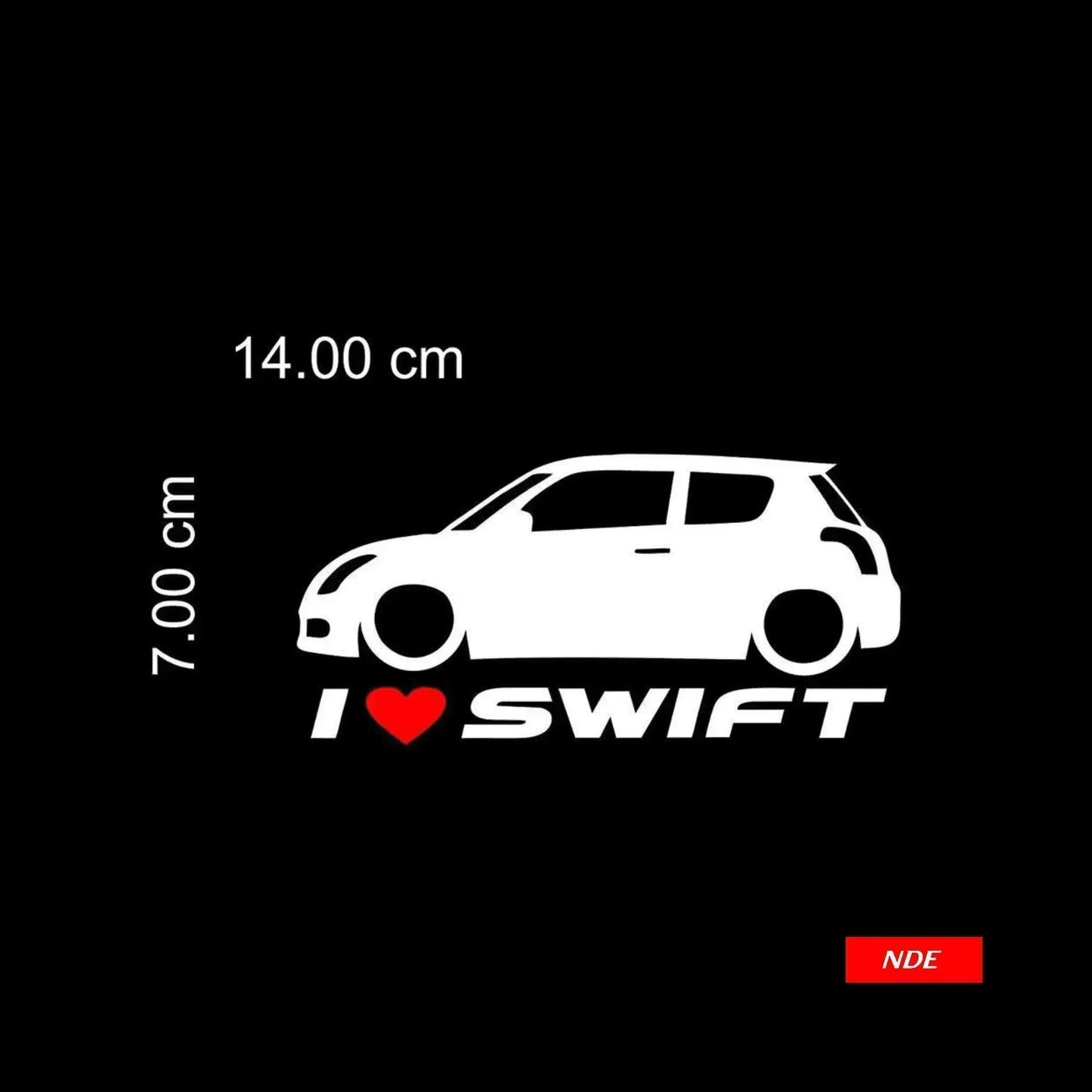 STICKER I LOVE SWIFT SKU:8051 - ndestore.com