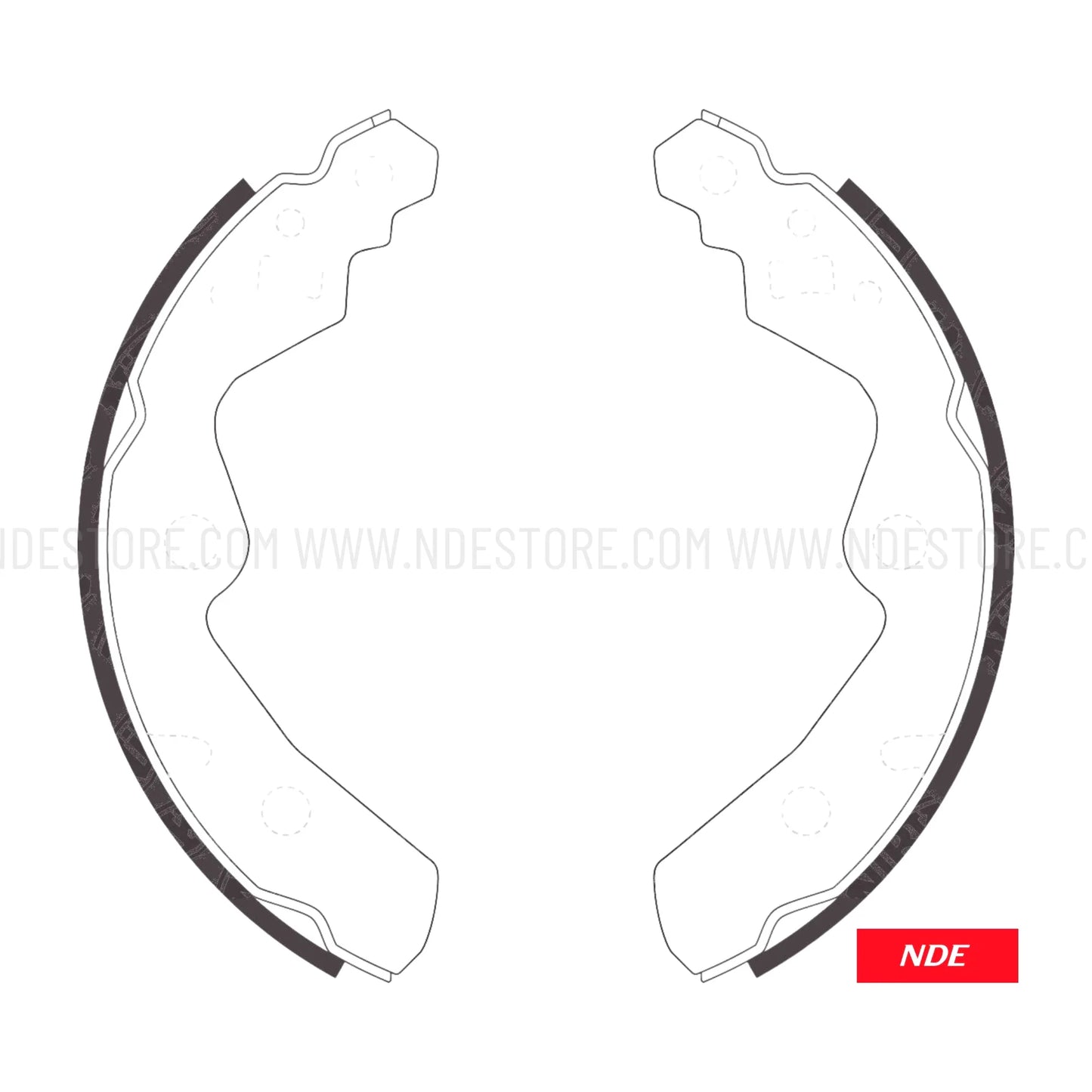 BRAKE SHOE KIT REAR GENUINE FOR SUZUKI WAGON R - ndestore.com