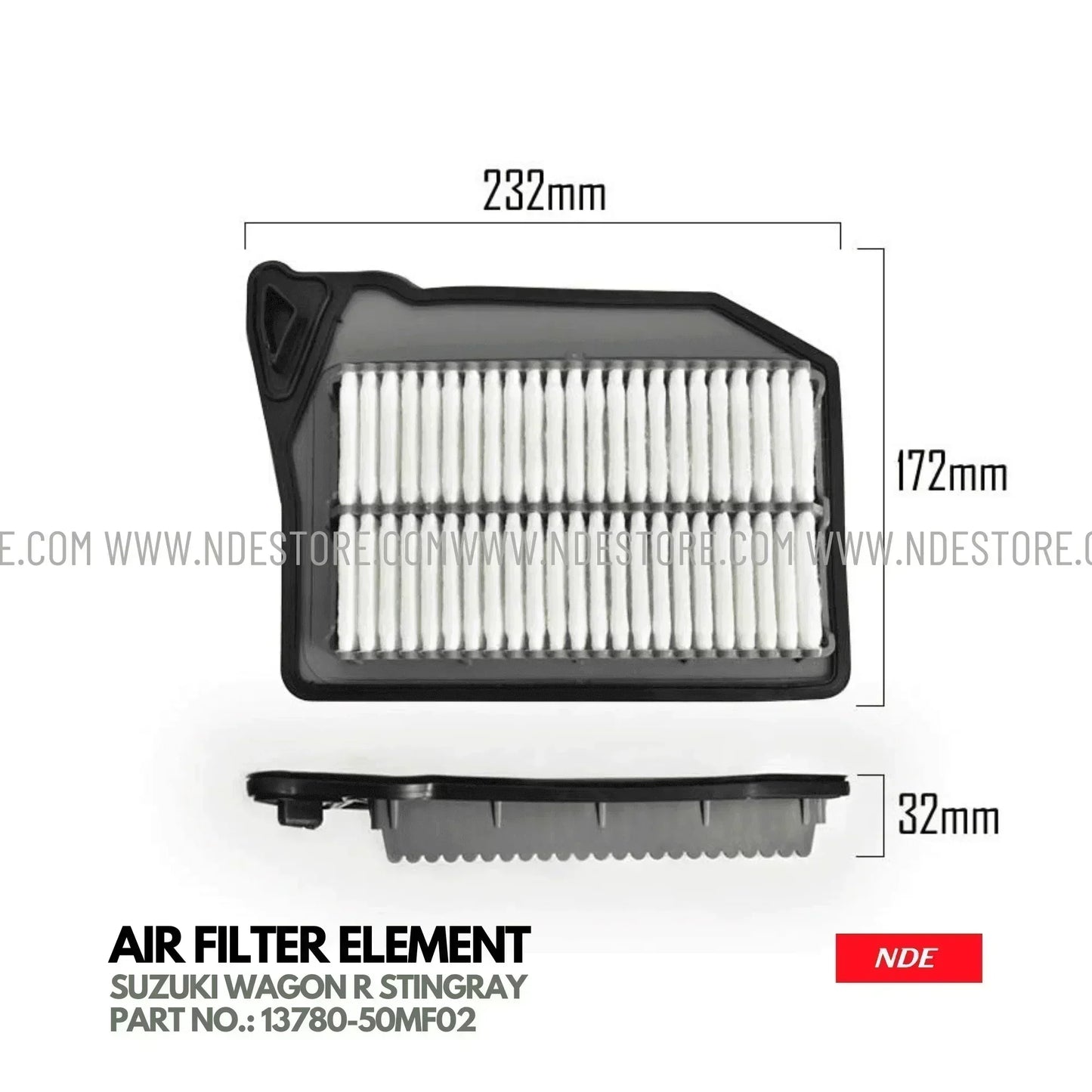AIR FILTER ELEMENT IMPORTED FOR SUZUKI WAGON R STINGRAY - ndestore.com