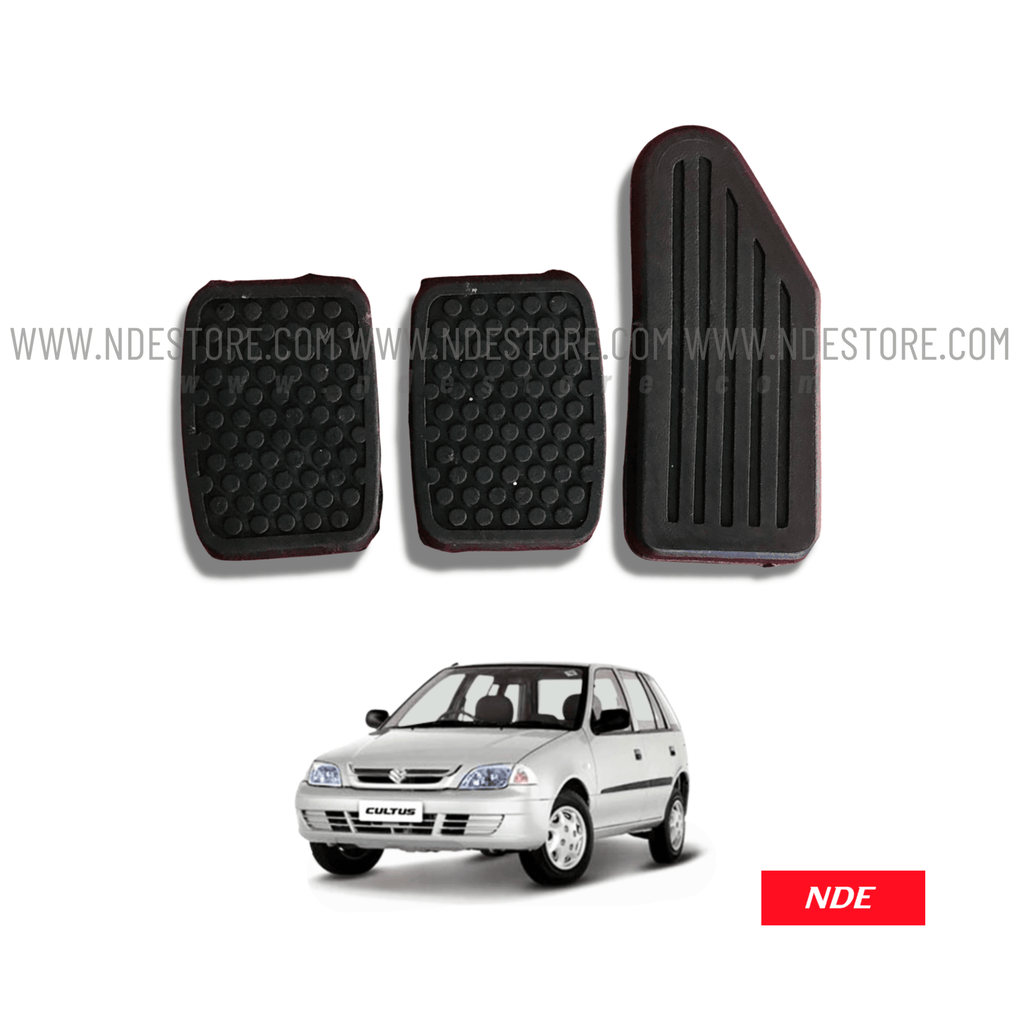 PEDAL RUBBER SET COMPLETE FOR SUZUKI CULTUS - ndestore.com