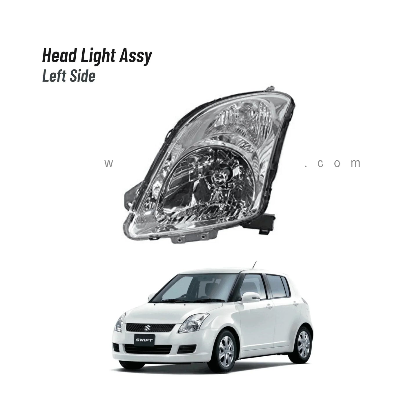 HEADLIGHT ASSY GENUINE FOR SUZUKI SWIFT (2008-2021) - ndestore.com