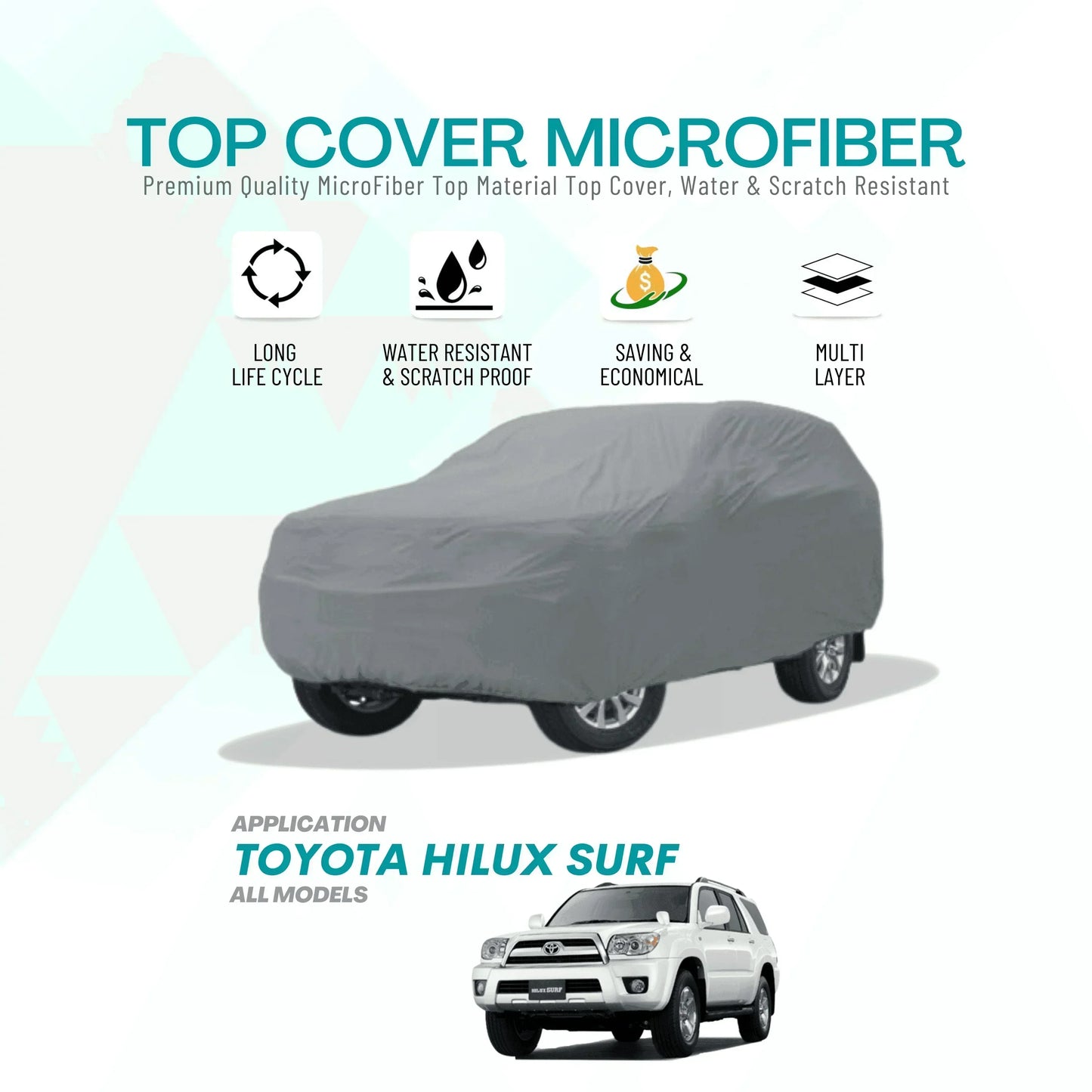TOP COVER MICROFIBER FOR TOYOTA HILUX SURF (ALL MODELS) - ndestore.com