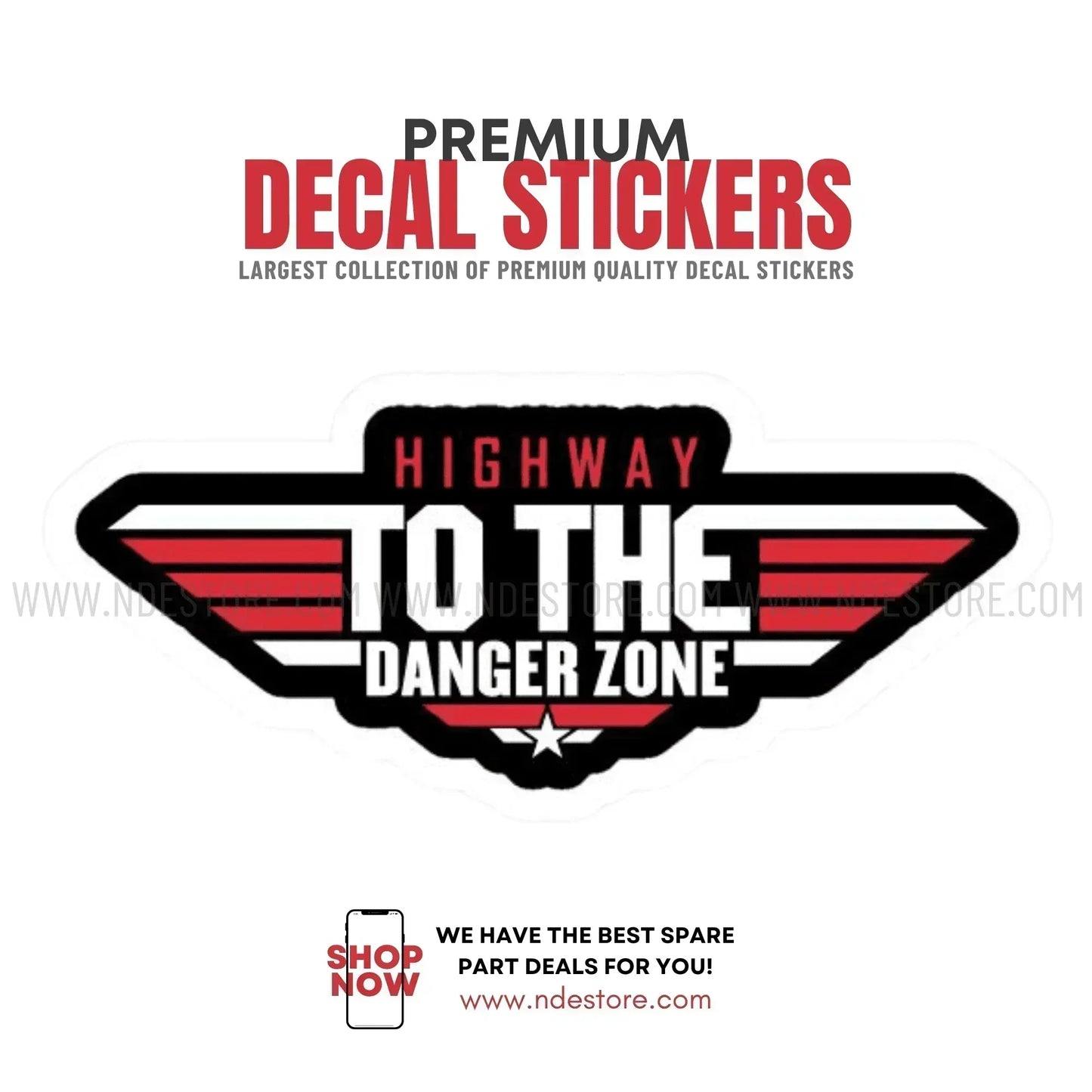 STICKER DANGER ZONE - ndestore.com