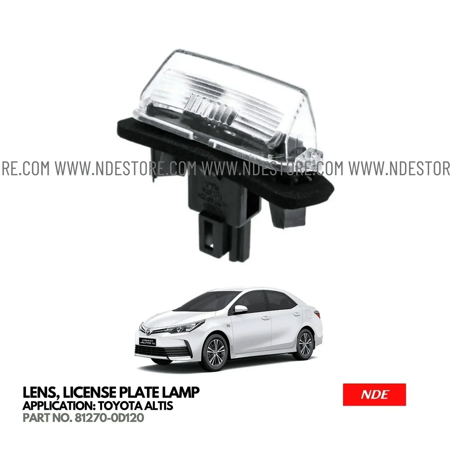 LAMP ASSY LICENSE PLATE FOR TOYOTA ALTIS - ndestore.com
