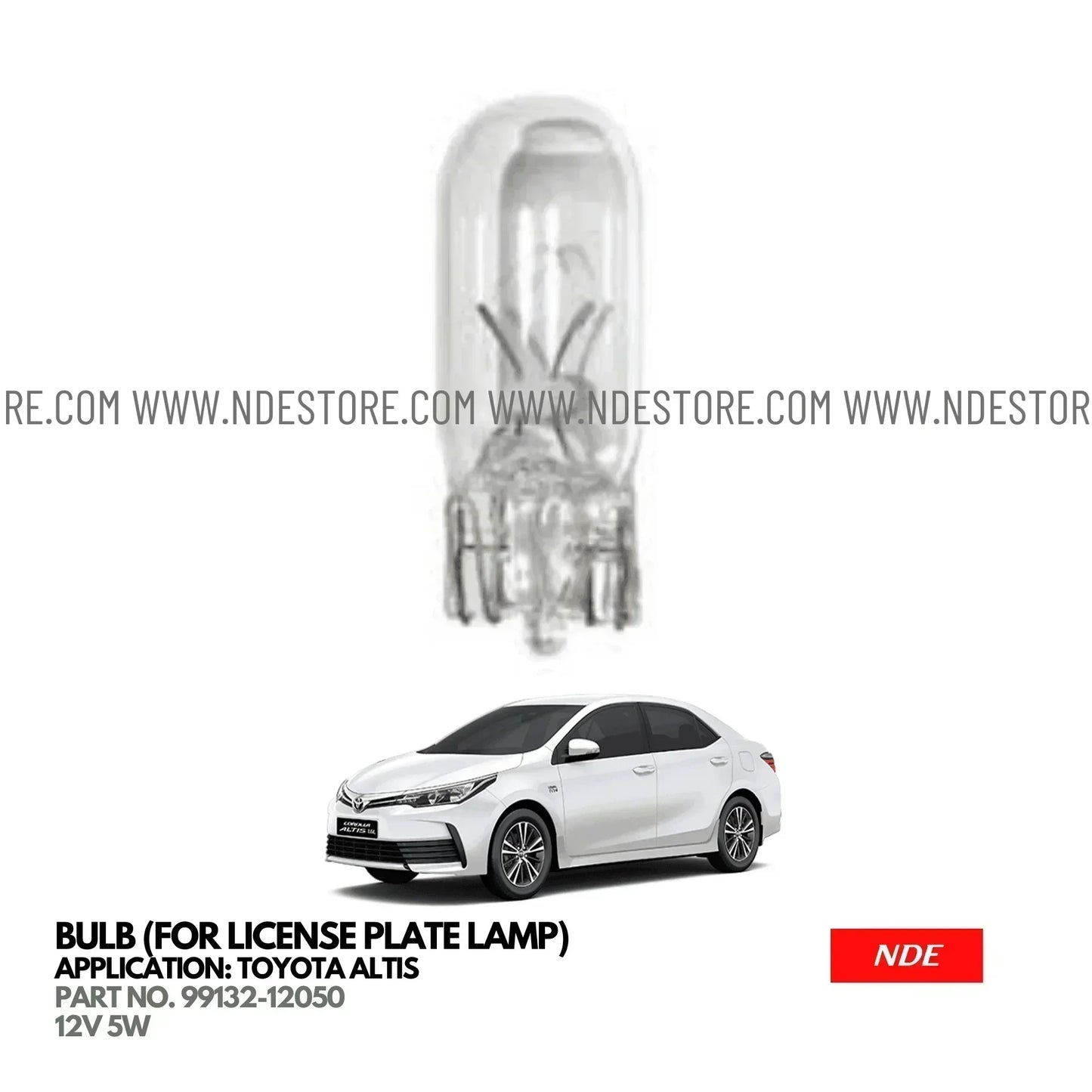 BULB LICENSE PLATE LAMP FOR TOYOTA ALTIS - ndestore.com