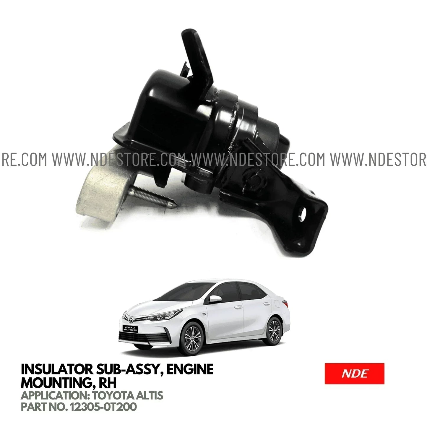 ENGINE MOUTING INSULATION RIGHT FOR TOYOTA ALTIS (2008-2025) - ndestore.com