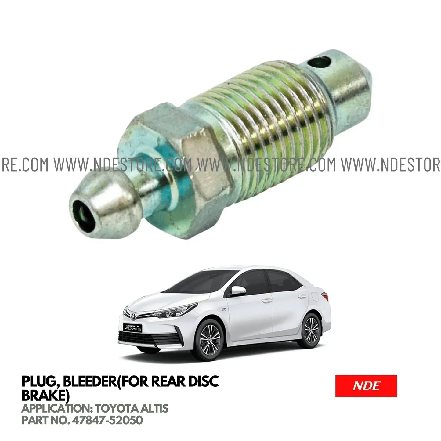 PLUG BLEEDER REAR DISC BRAKE FOR TOYOTA ALTIS (2008-2024) - ndestore.com