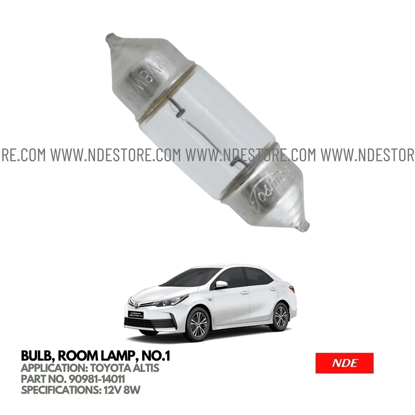 BULB ROOF LIGHT FOR TOYOTA ALTIS - ndestore.com