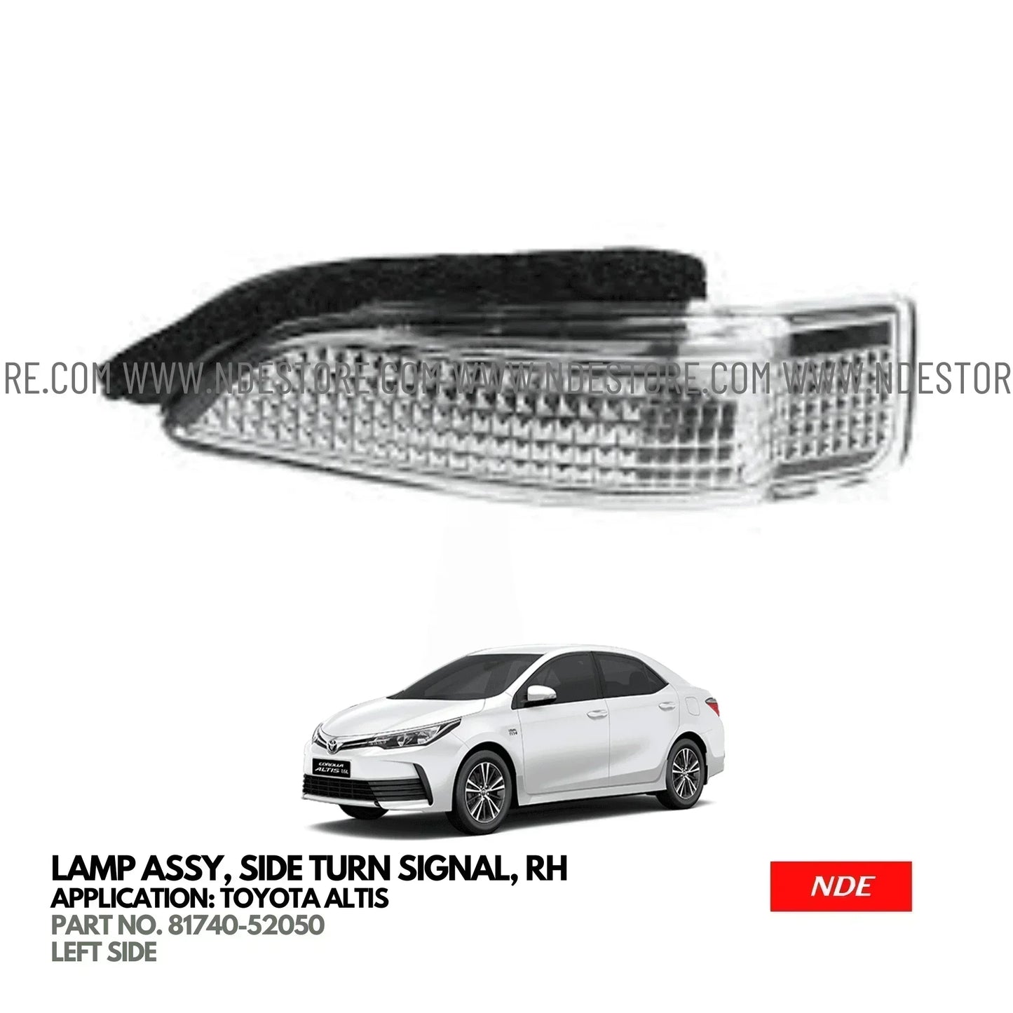 SIDE MIRROR TURN SIGNAL LIGHT ASSY FOR TOYOTA ALTIS - ndestore.com