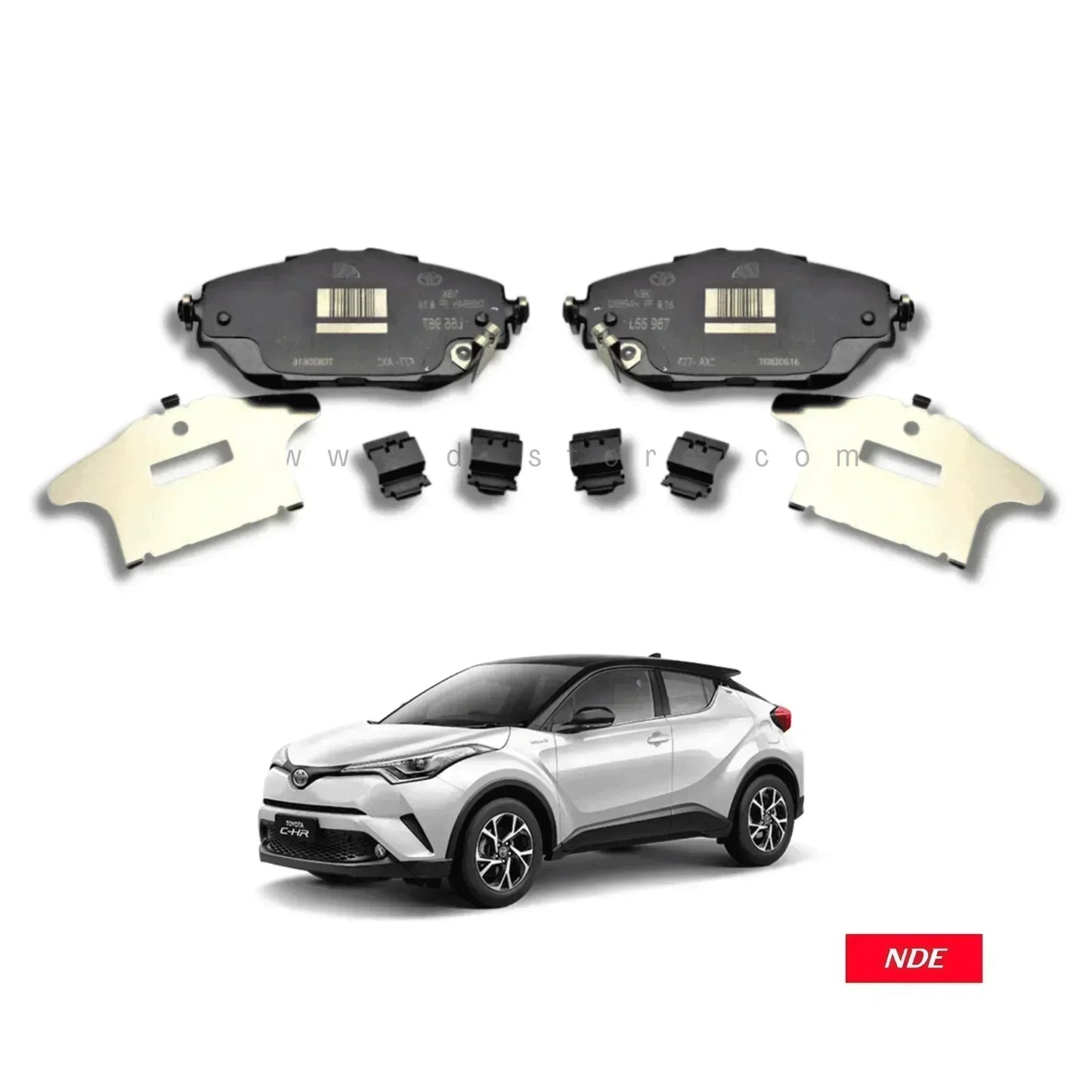 BRAKE DISC PAD SET FRONT GENUINE FOR TOYOTA CH-R - ndestore.com