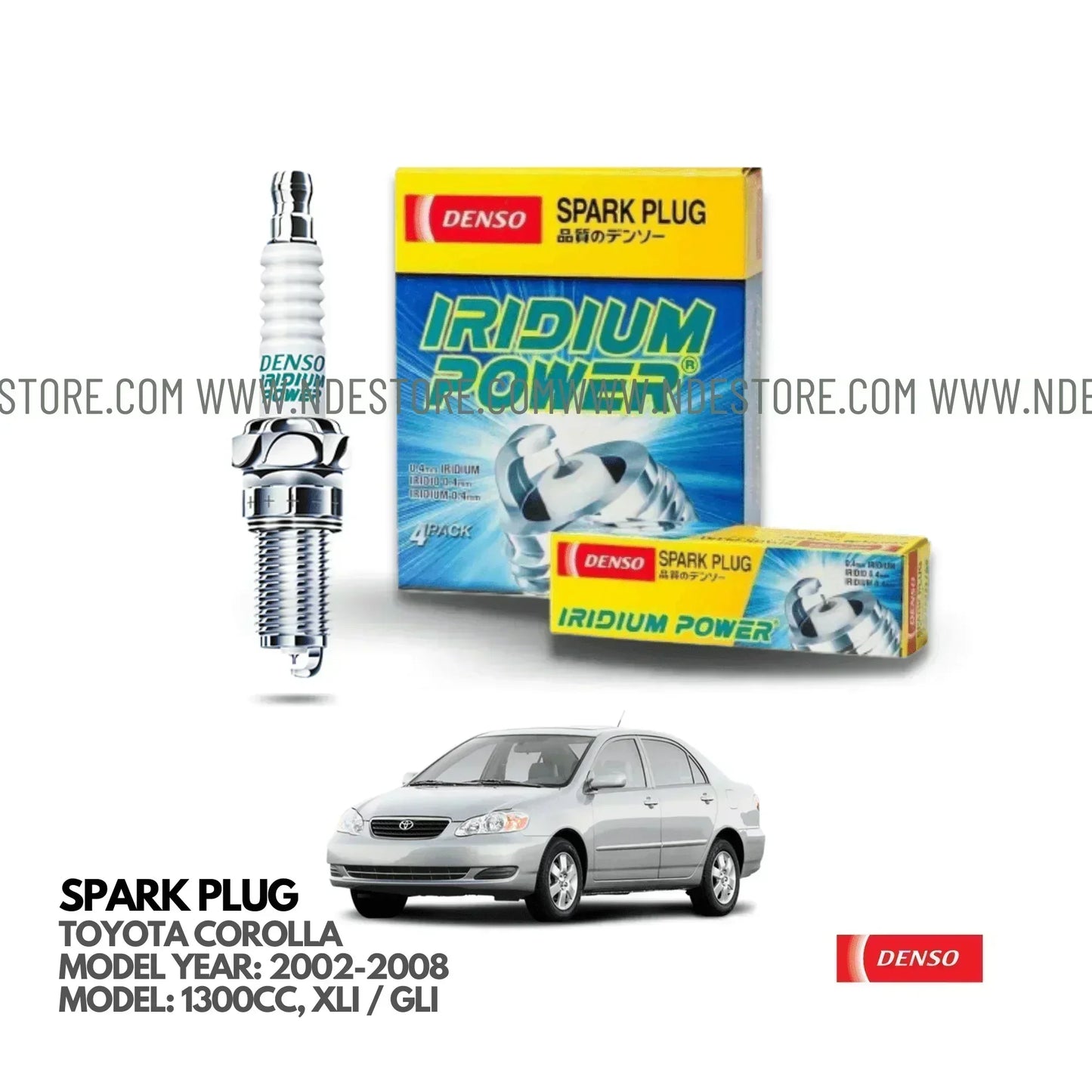 SPARK PLUG DENSO IRIDIUM POWER FOR TOYOTA COROLLA (2002-2008) - ndestore.com