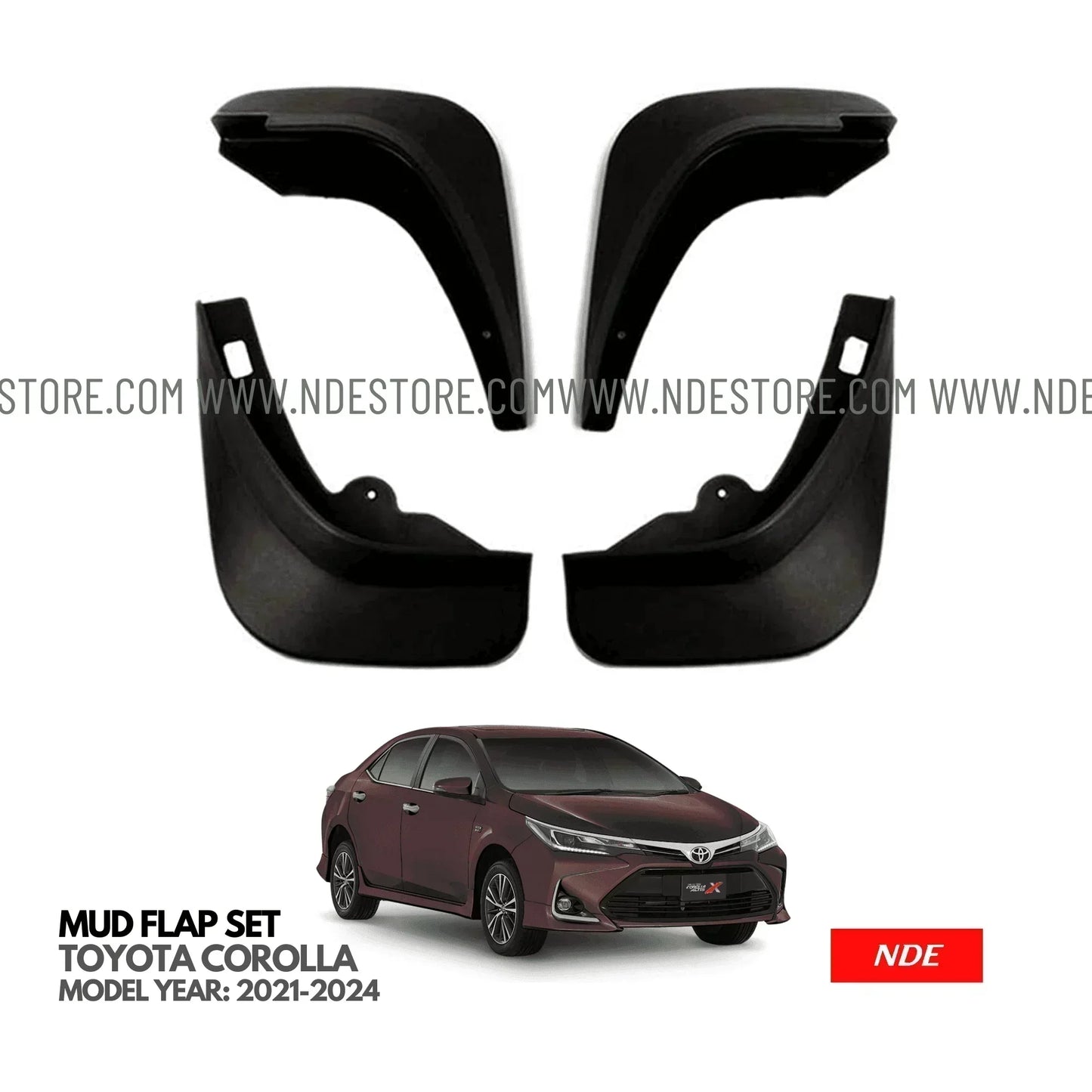 MUD FLAP SET FOR TOYOTA COROLLA (2021-2025) - ndestore.com