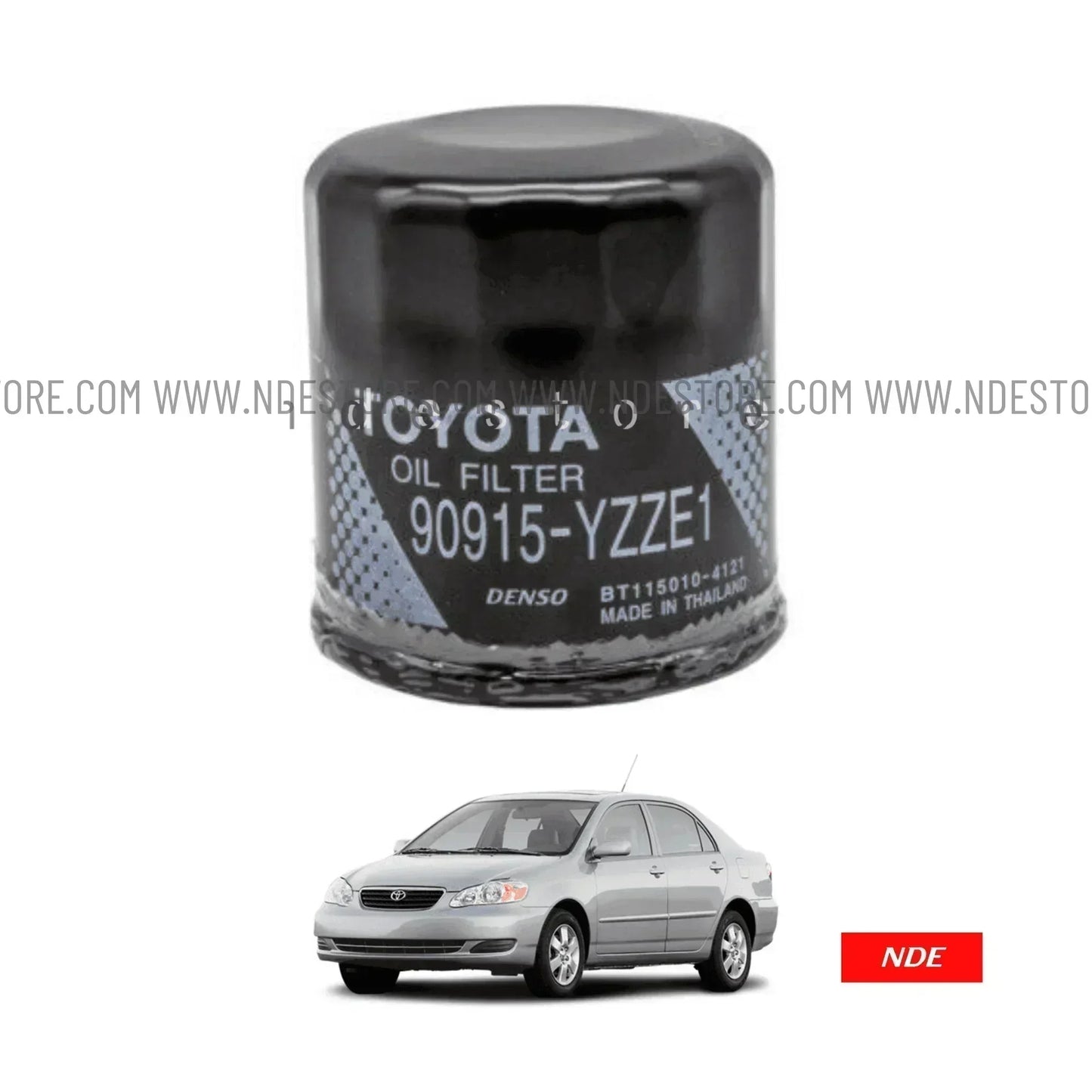 OIL FILTER (SPIN-ON) GENUINE FOR TOYOTA COROLLA XLI, GLI (1300CC) (TOYOTA GENUINE PART) - ndestore.com