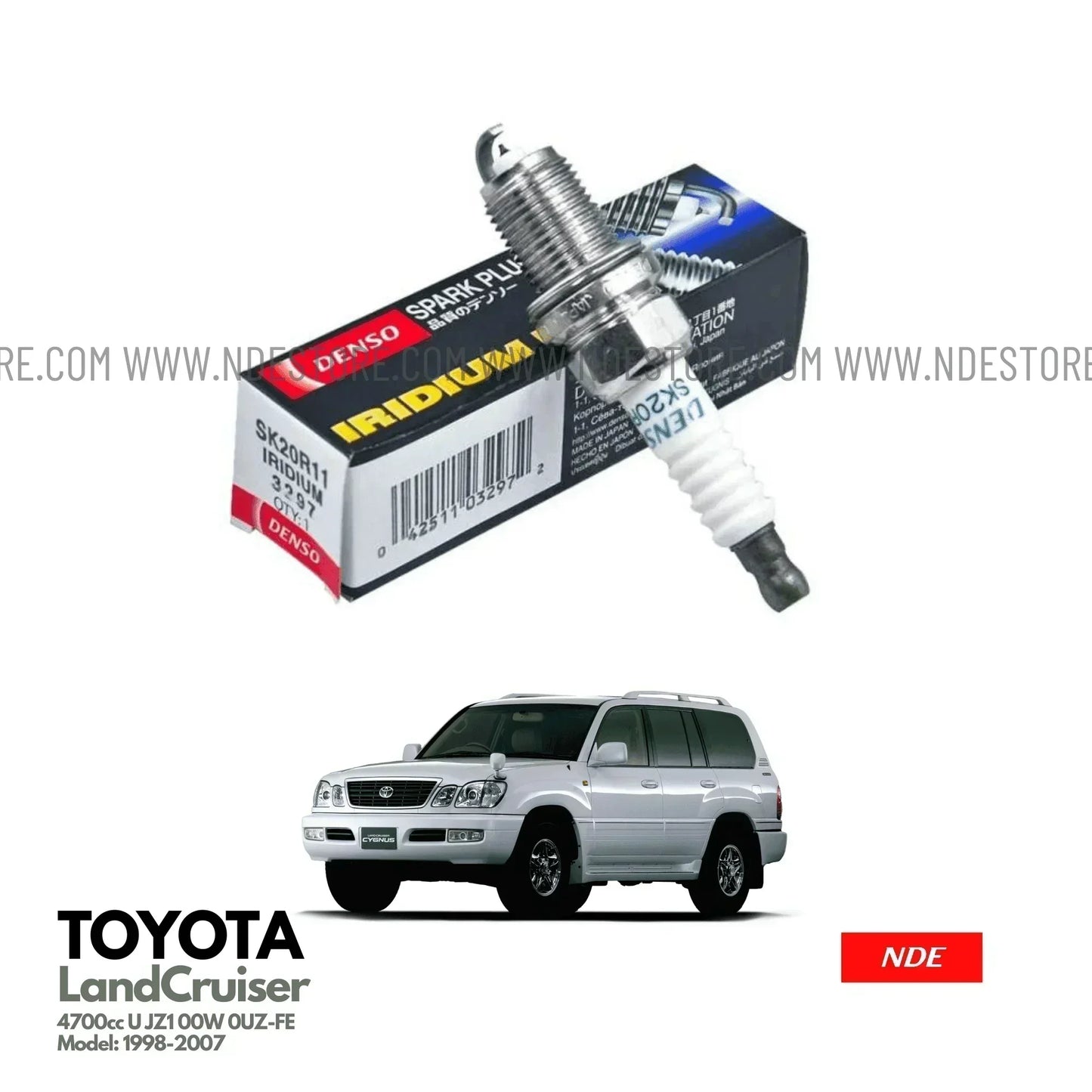 SPARK PLUG DENSO IRIDIUM POWER FOR TOYOTA LAND CRUISER 4700CC (2007-2024) - ndestore.com