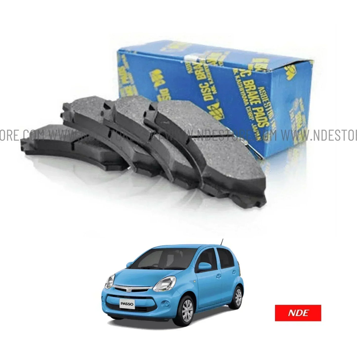 BRAKE DISC PAD SET FRONT MK JAPAN FOR TOYOTA PASSO (2010-2015) - ndestore.com