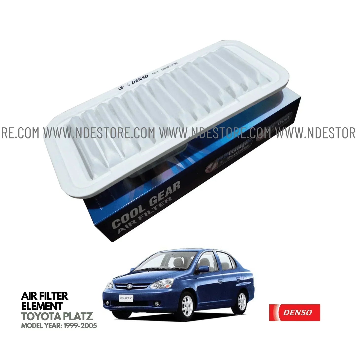 AIR FILTER ELEMENT DENSO FOR TOYOTA PLATZ (1999-2005) - ndestore.com