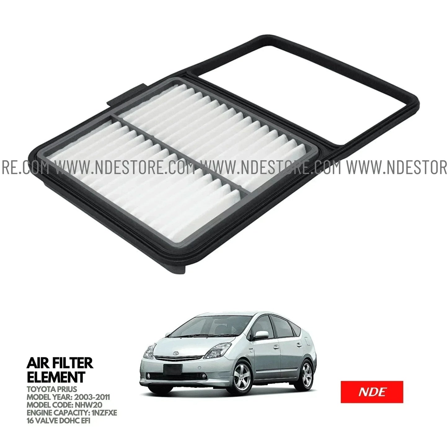 AIR FILTER ELEMENT DENSO FOR TOYOTA PRIUS (2003-2005) - ndestore.com