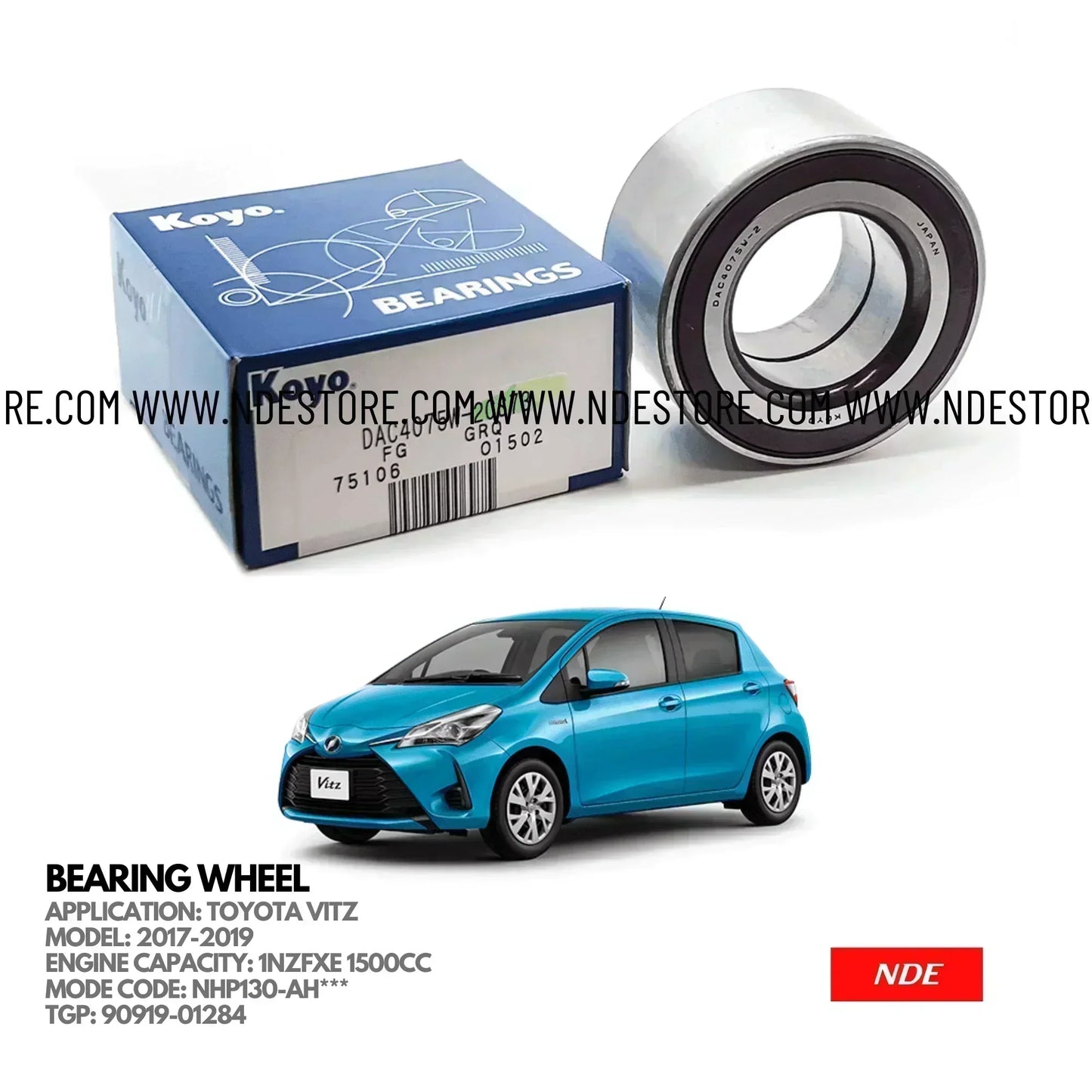 BEARING WHEEL FRONT FOR TOYOTA VITZ 1500CC (2017-2019) - ndestore.com