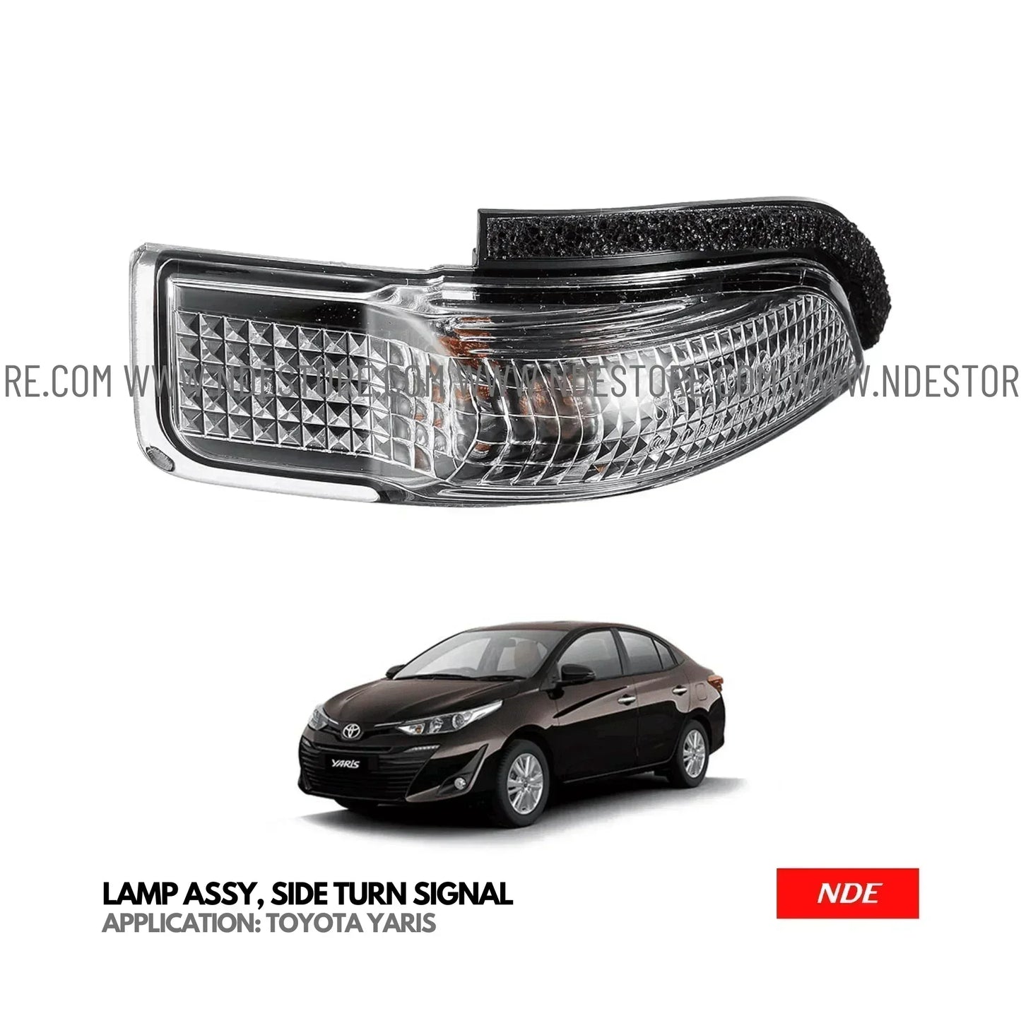 SIDE MIRROR TURN SIGNAL LIGHT ASSY FOR TOYOTA YARIS (MADE IN TAIWAN) - ndestore.com