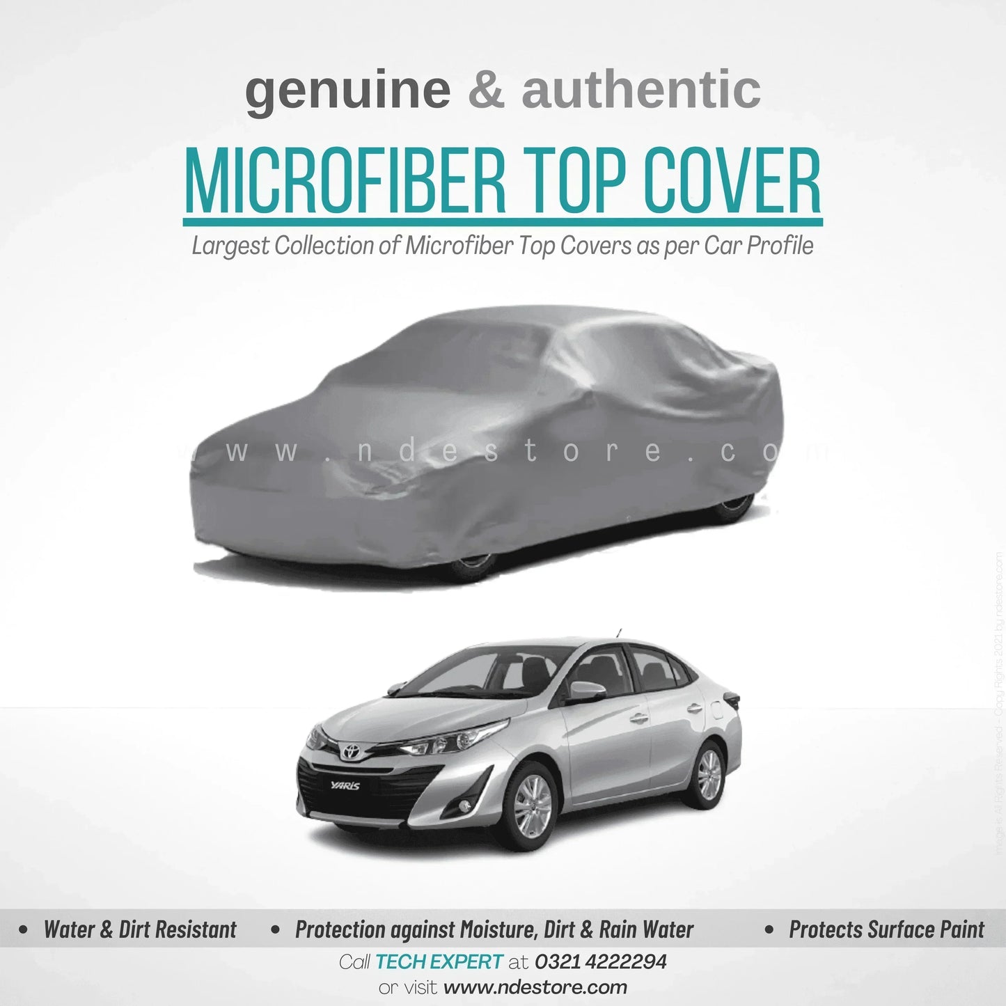 TOP COVER MICROFIBER FOR TOYOTA YARIS - ndestore.com