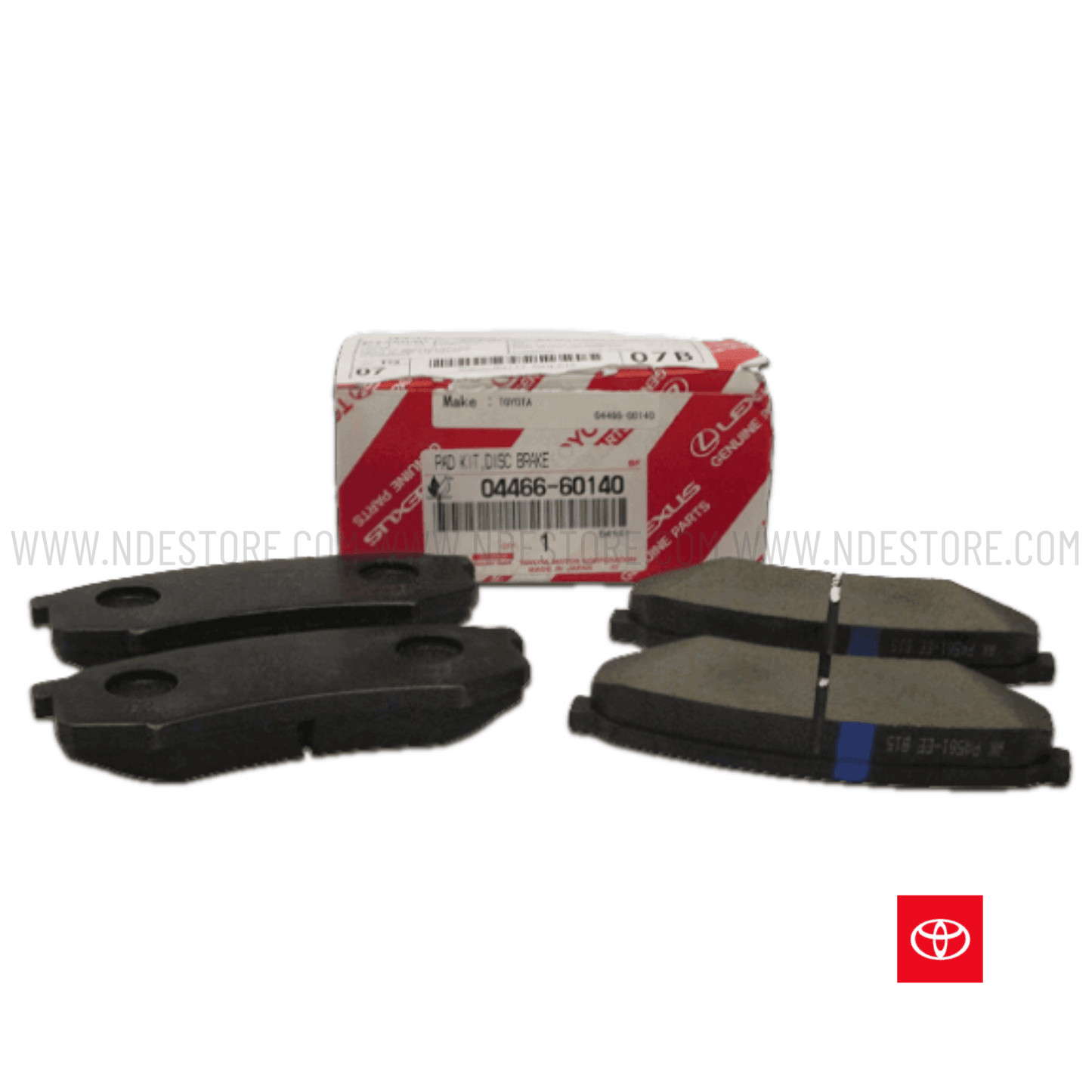 BRAKE DISC PAD SET REAR GENUINE FOR TOYOTA LAND CRUISER PRADO 2700CC (2012-2015) - ndestore.com