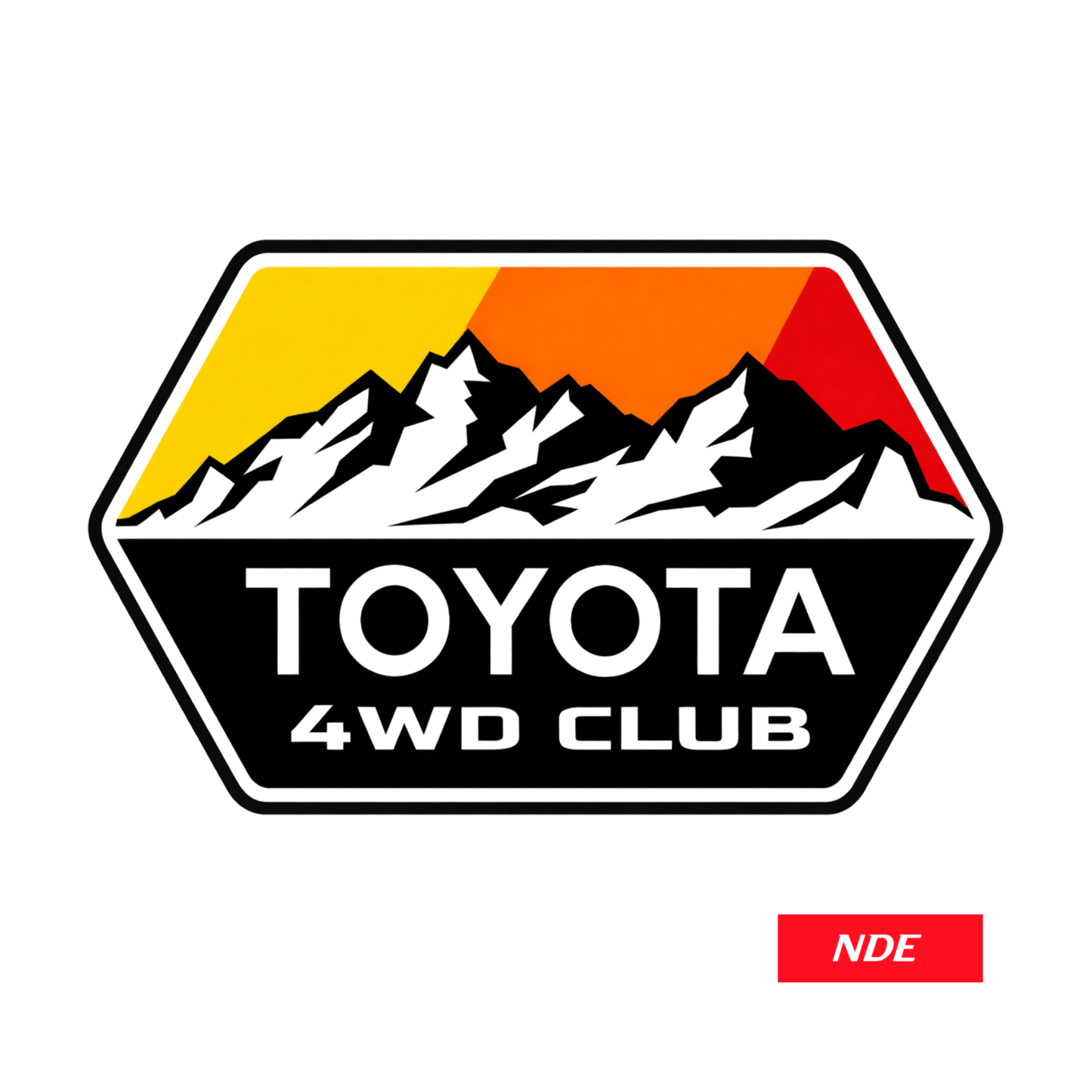STICKER DECAL TEQ TOYOTA 4WD CLUB