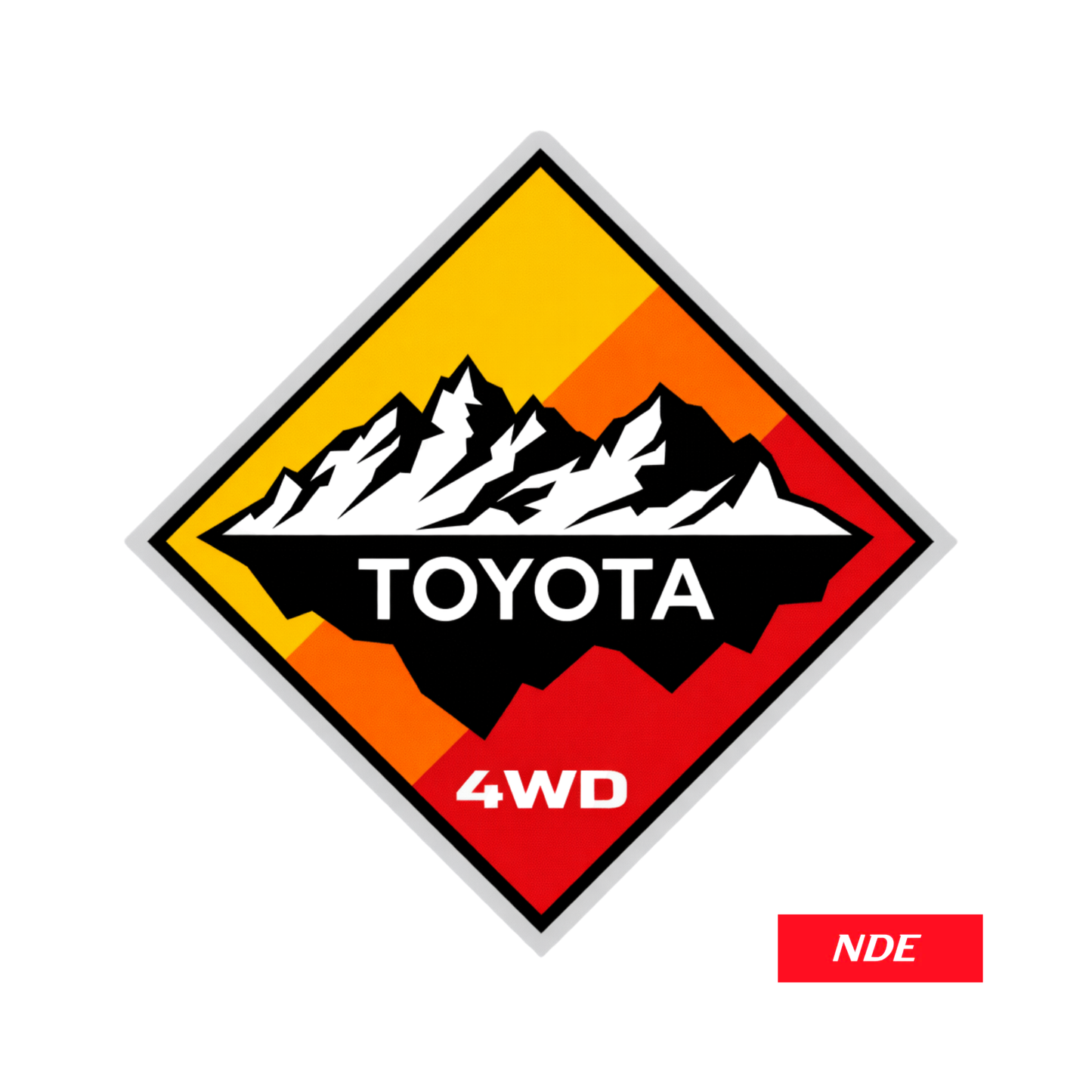 STICKER DECAL TEQ TOYOTA 4WD