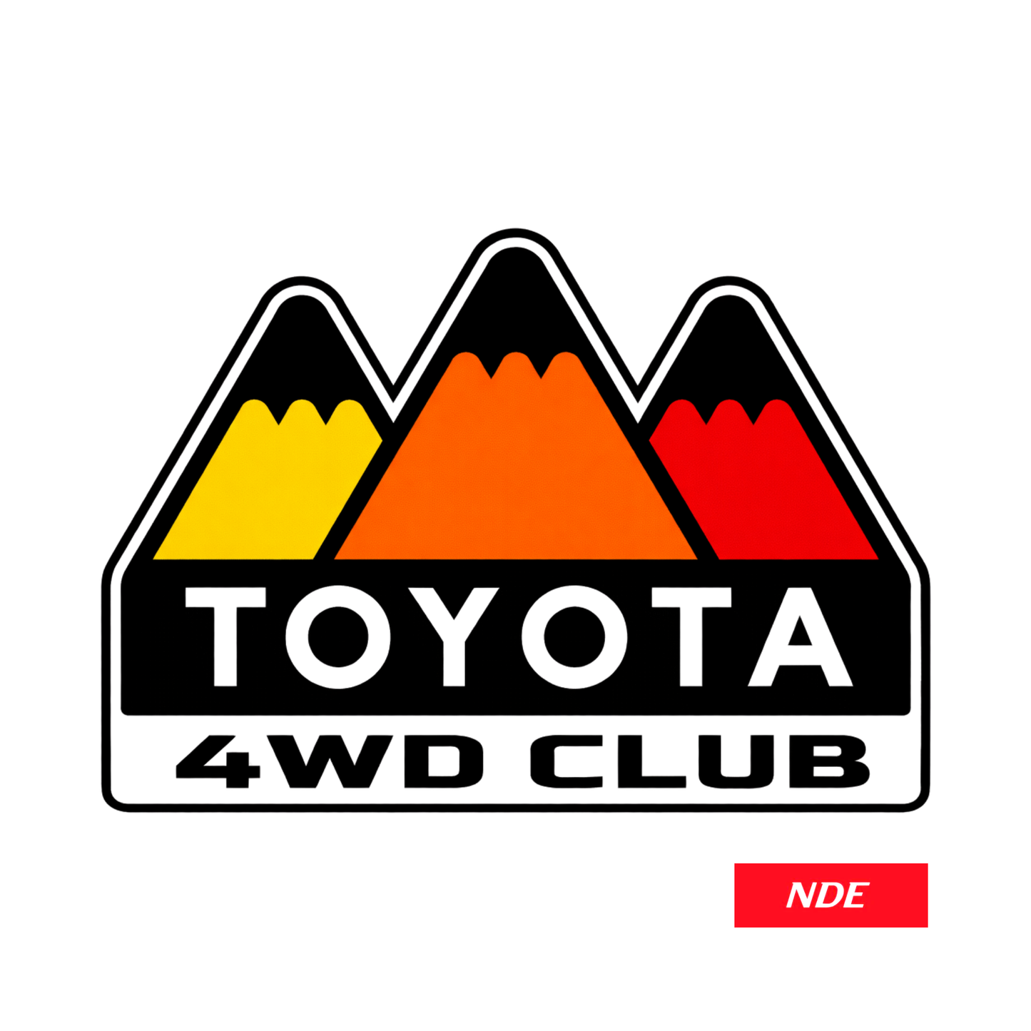 STICKER DECAL TEQ TOYOTA 4WD CLUB