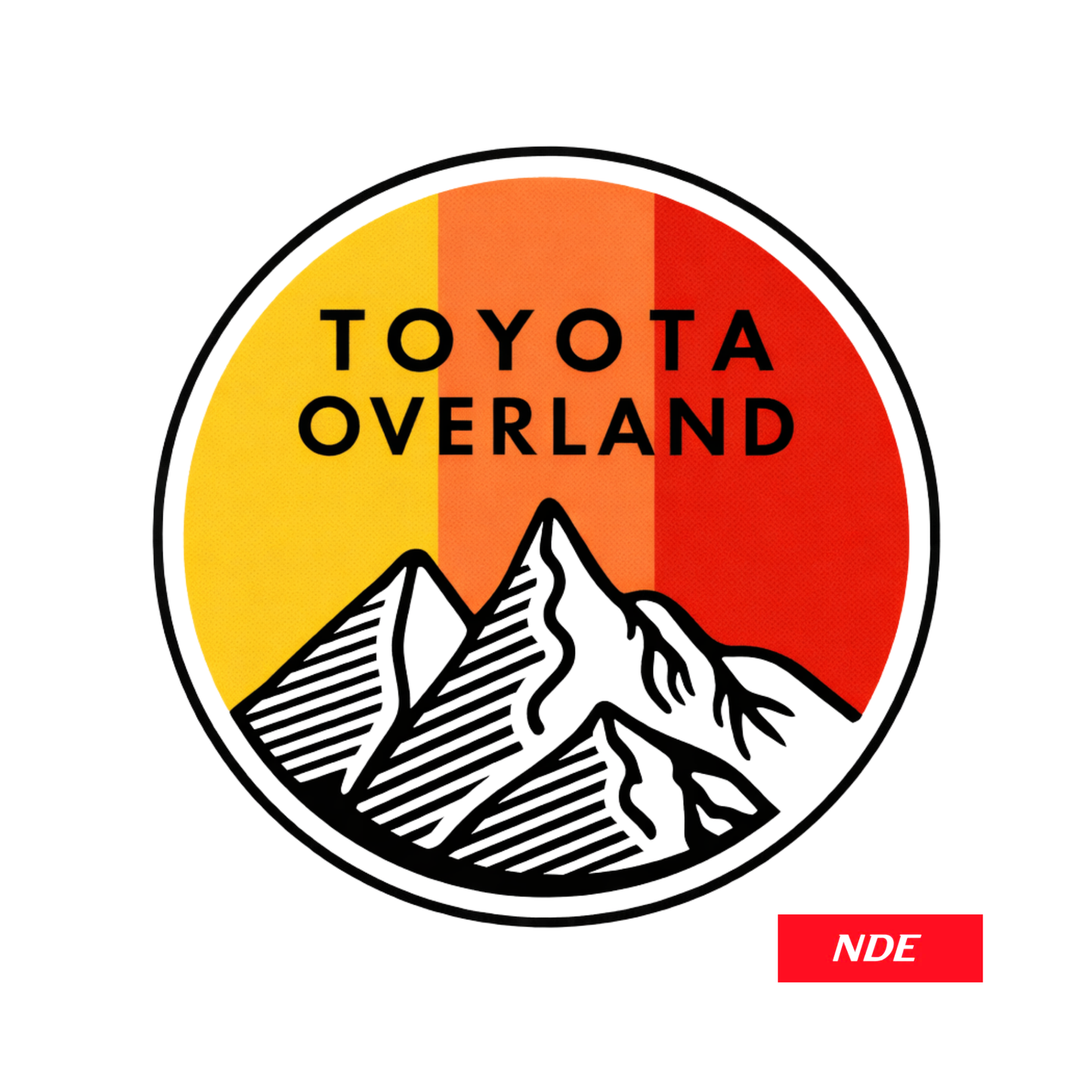STICKER DECAL TEQ SERIES TOYOTA OVERLAND