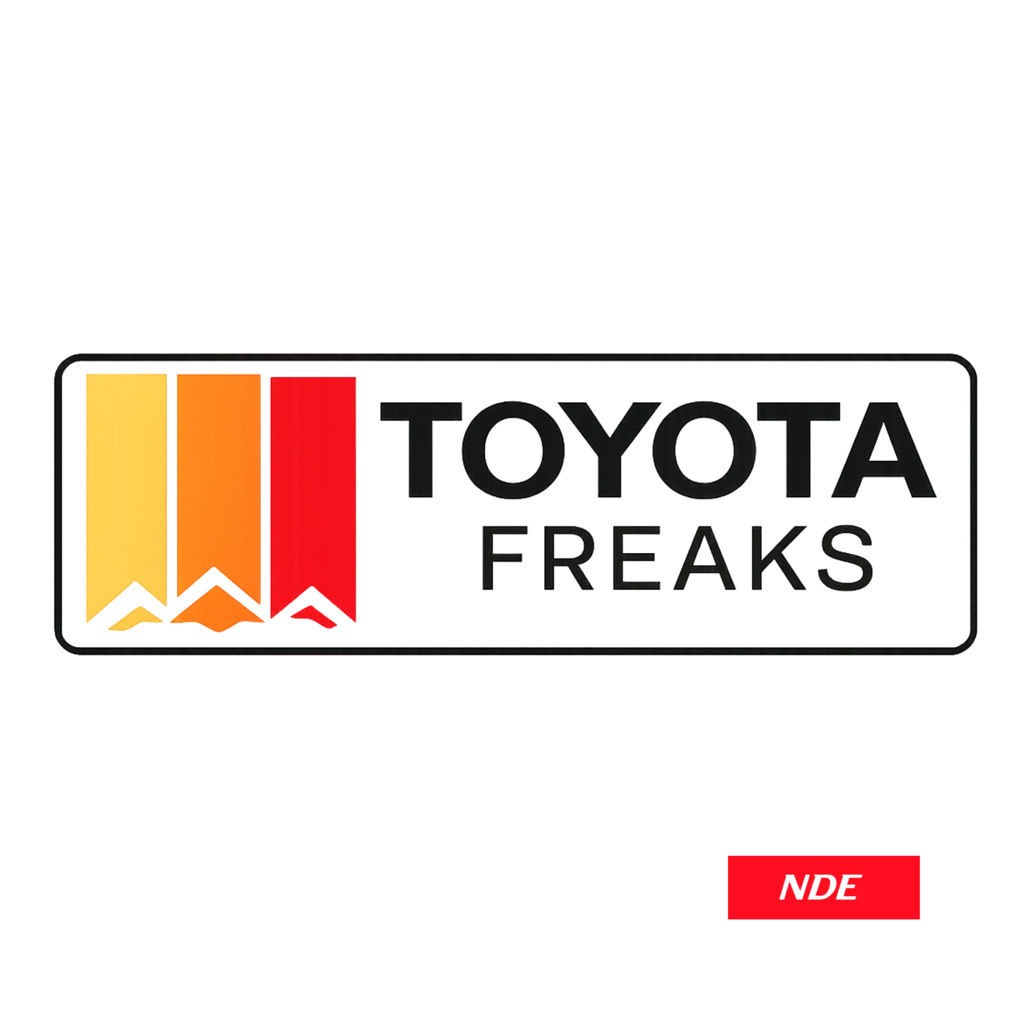 STICKER DECAL TEQ SERIES TOYOTA FREAKS