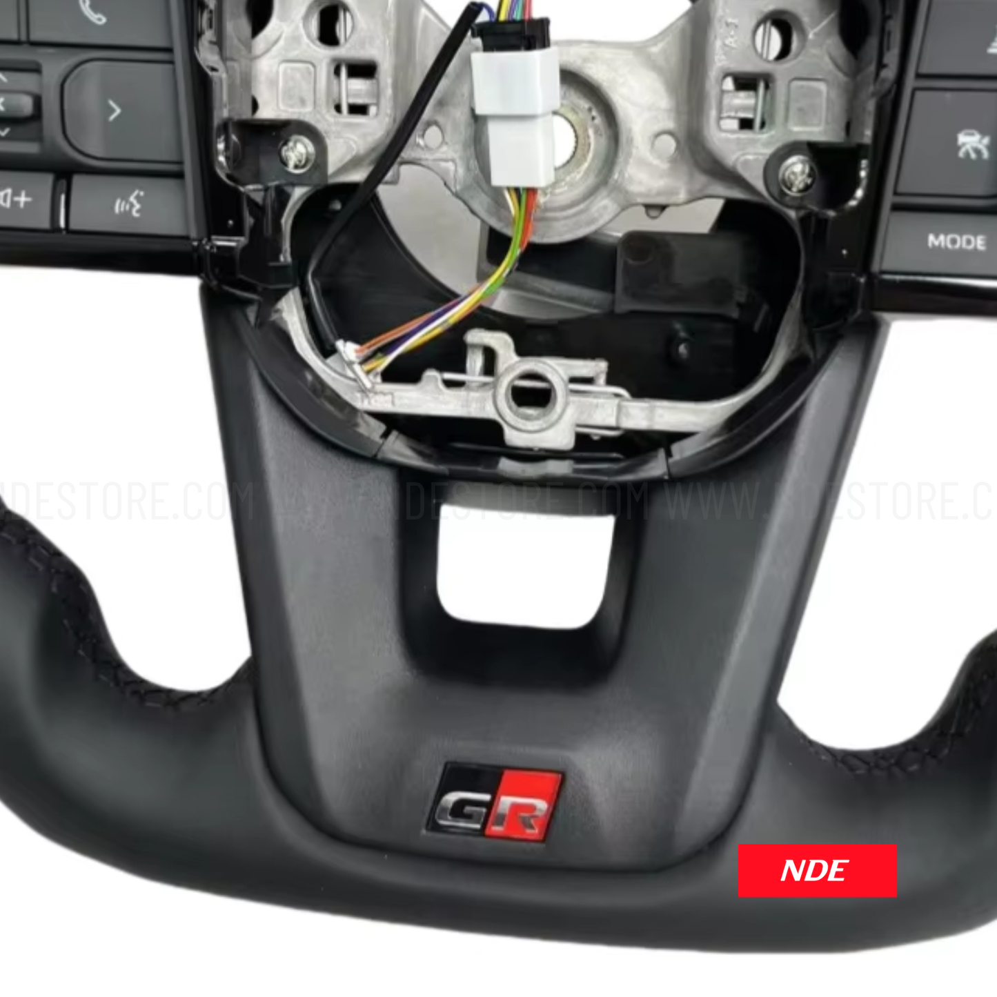 STEERING WHEEL CARBON FIBER LEATHER FOR TOYOTA HILUX