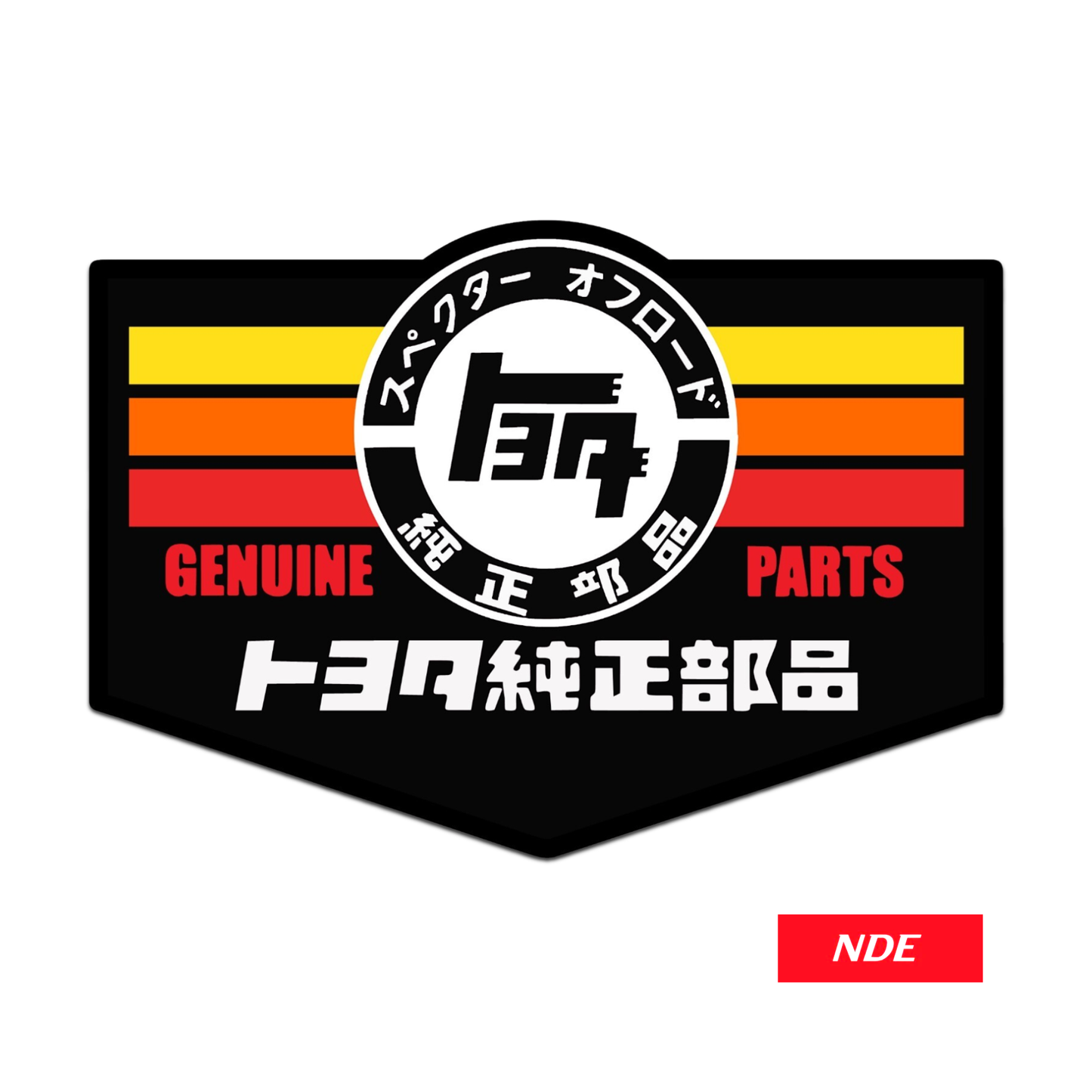 STICKER DECAL TEQ TOYOTA GENUINE PARTS