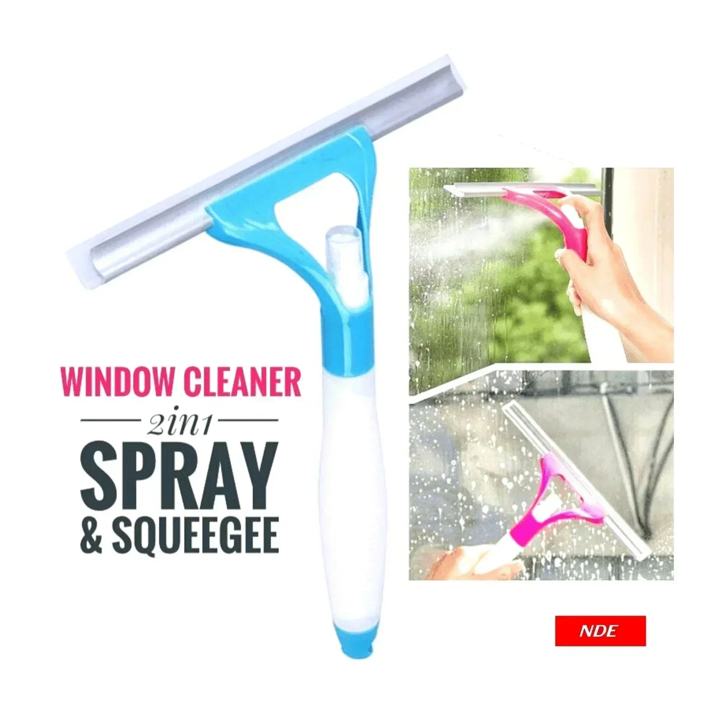 WINDSHIELD MIRROR WIPER CLEANER WITH SPRAY - ndestore.com
